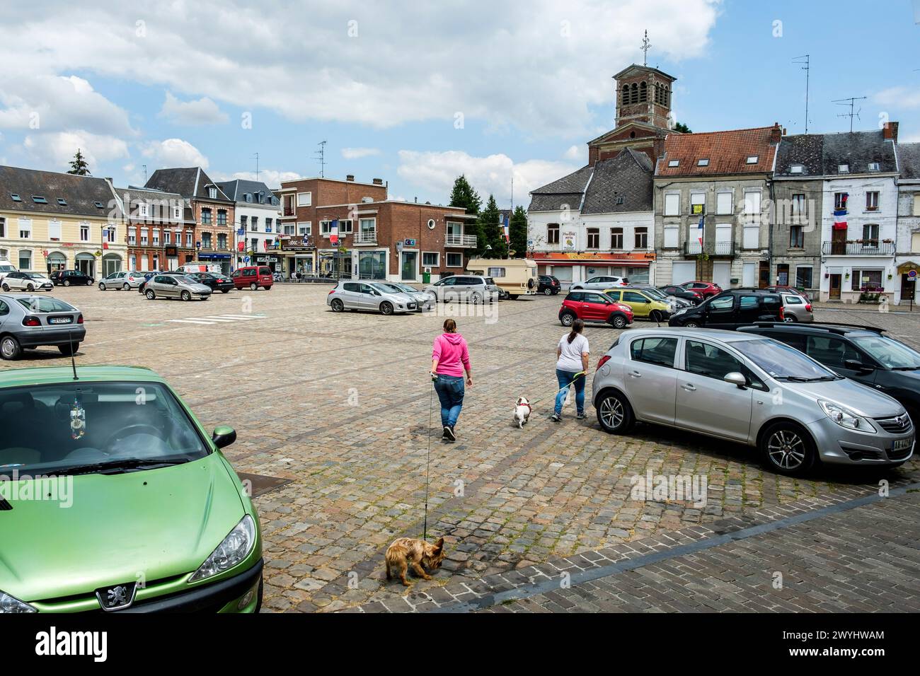 La petite Cite au passe militaire de Le Quesnoy, die Stadt Le Quesnoy Stockfoto