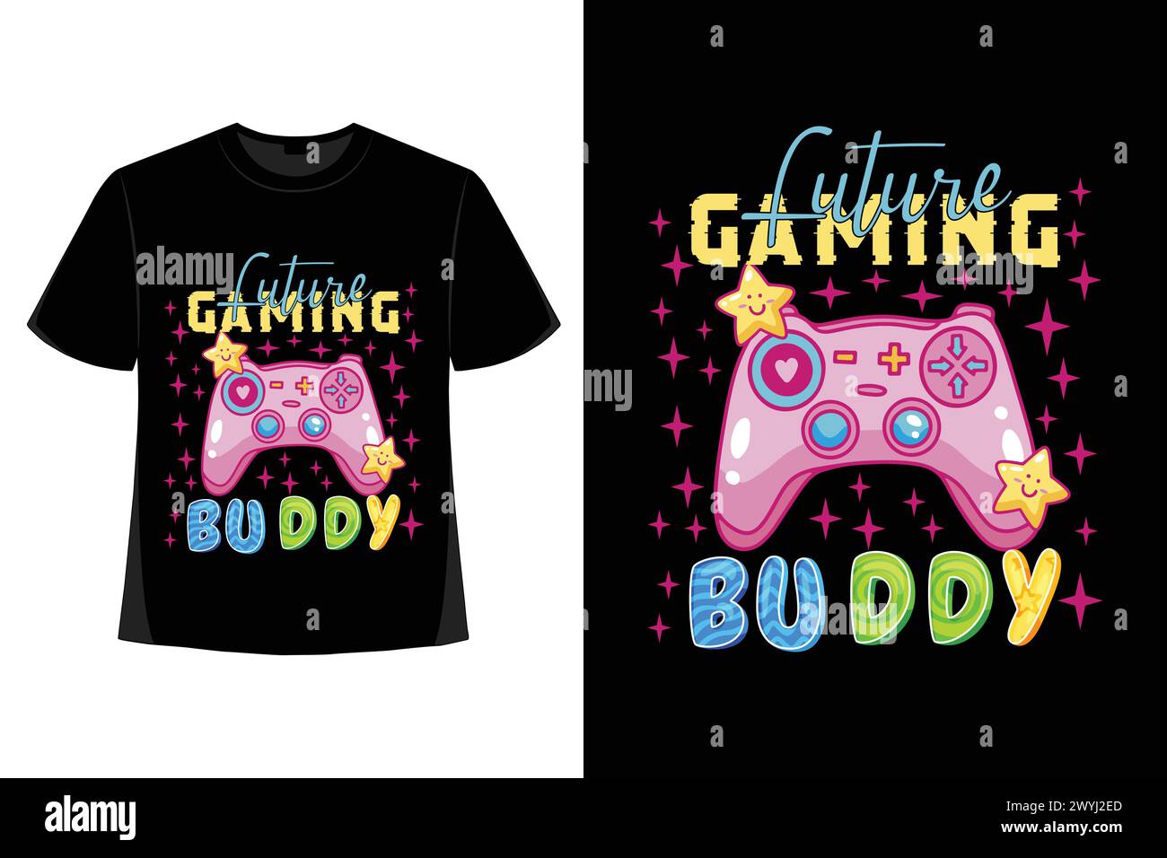 Trendy Gamer T-Shirt Design Gaming Bekleidung T-Shirt, T-Shirt Design, T-Shirt Kunst, T-Shirt Illustration, T-Shirt Vektor, T-Shirt Bundle, T-Shirt SVG, Stock Vektor