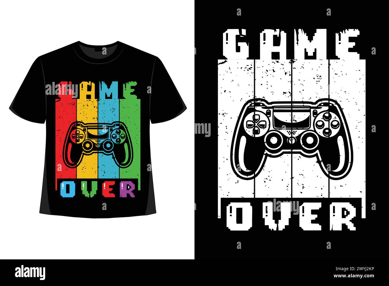 Trendy Gamer T-Shirt Design Gaming Bekleidung T-Shirt, T-Shirt Design, T-Shirt Kunst, T-Shirt Illustration, T-Shirt Vektor, T-Shirt Bundle, T-Shirt SVG, Stock Vektor