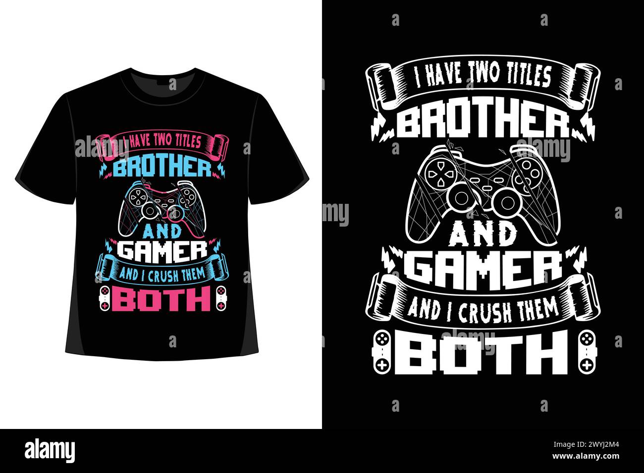 Trendy Gamer T-Shirt Design Gaming Bekleidung T-Shirt, T-Shirt Design, T-Shirt Kunst, T-Shirt Illustration, T-Shirt Vektor, T-Shirt Bundle, T-Shirt SVG, Stock Vektor