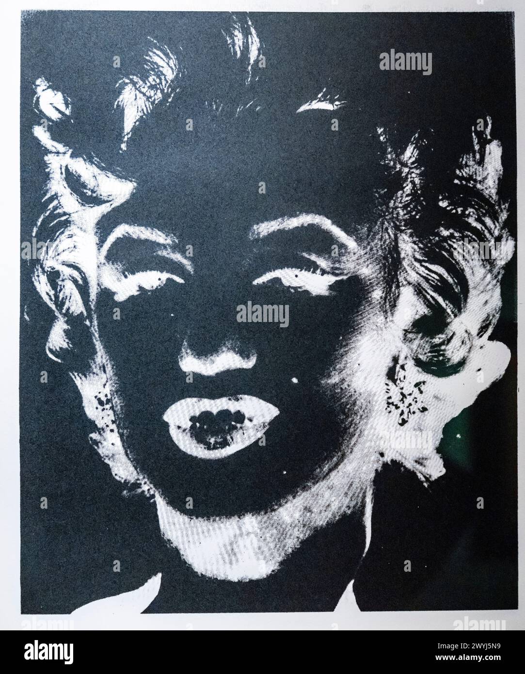 Andy Warhol, Marilyn Monroe, Reversal Series, ca. 1978, Siebdrucktinte auf Papier, Moco Museum, Amsterdam, Niederlande Stockfoto