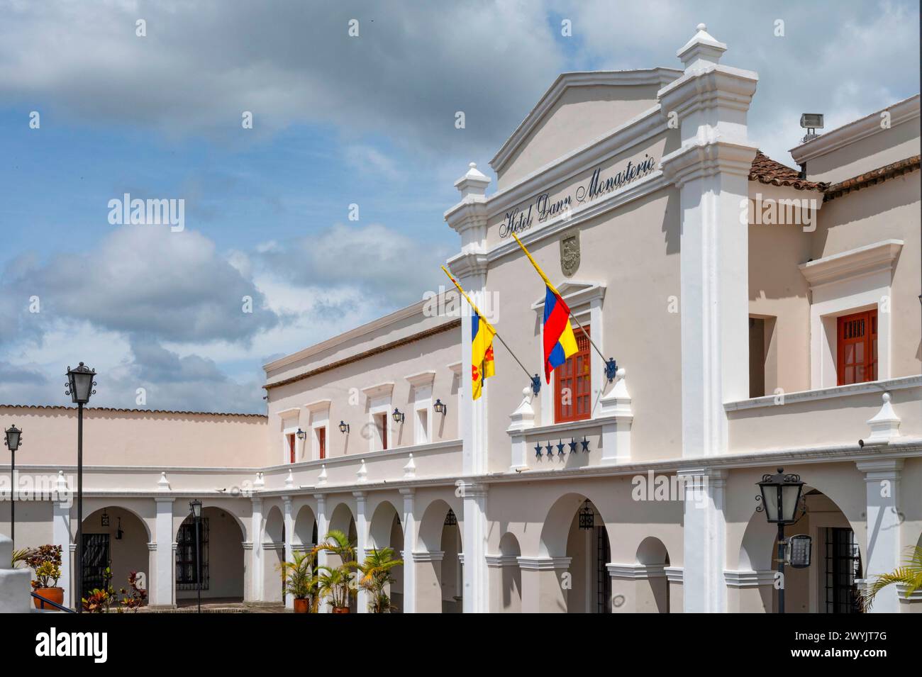 Kolumbien, Cauca-Viertel, historisches Viertel, dann Monasterio Hotel Stockfoto