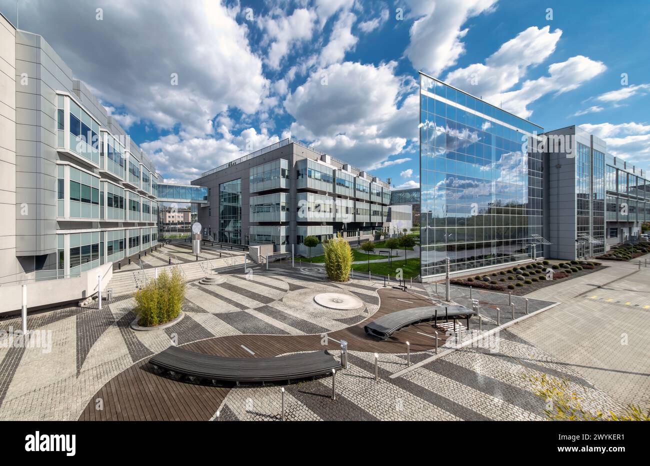 Life Science Park, Jagiellonian Innovation Center, Krakau, Polen Stockfoto