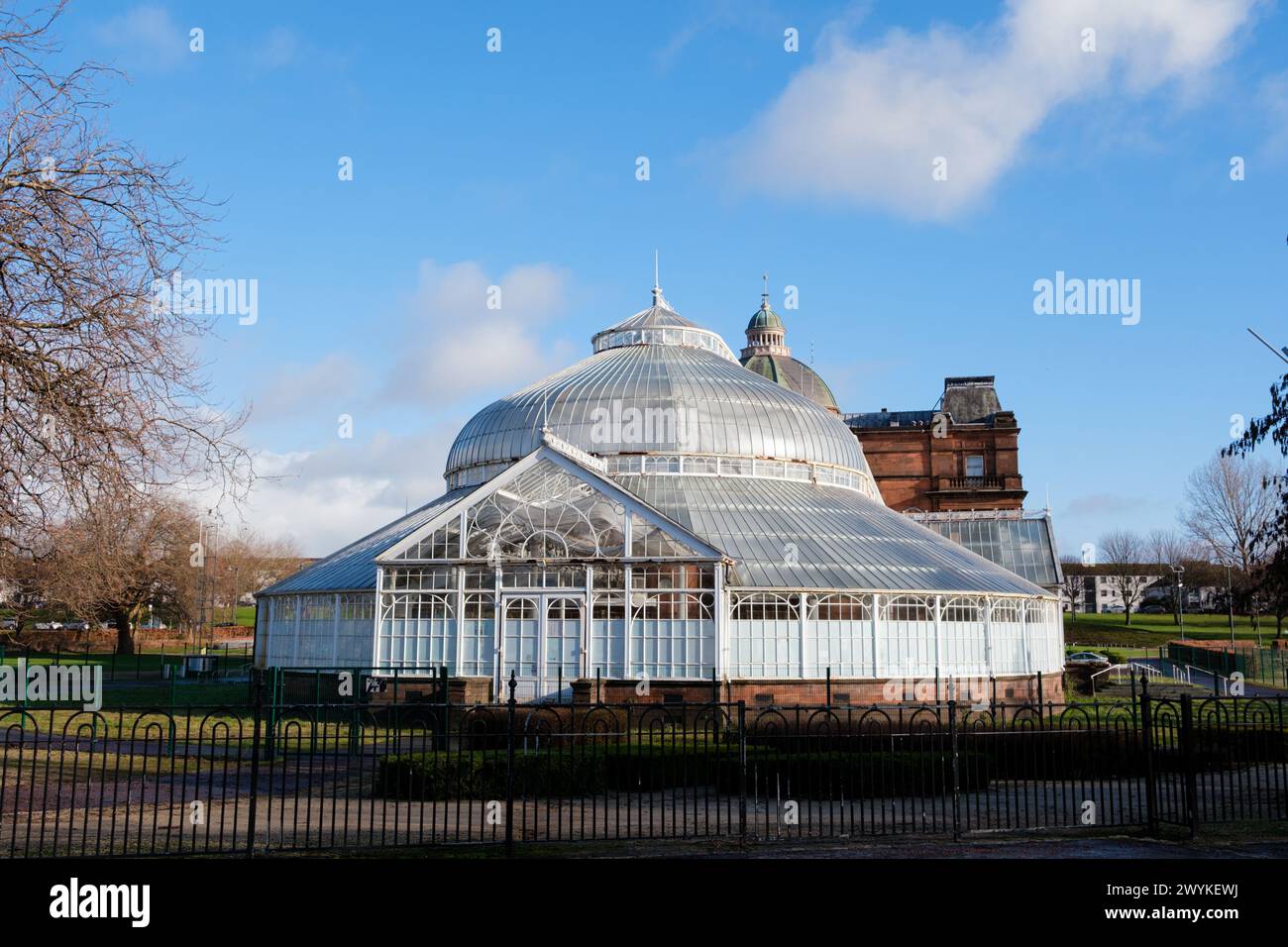 Glasgow Schottland: 12. Februar 2024: Glasgow People's Palace Glasgow Green Stockfoto