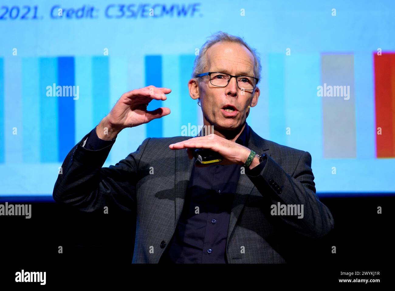 Die 44. TB MacAulay Lecture, James Hutton, McEwan Hall, Edinburgh, Foto: Johan Rockström ist Direktor des Potsdam Institute for Climate Impact R Stockfoto