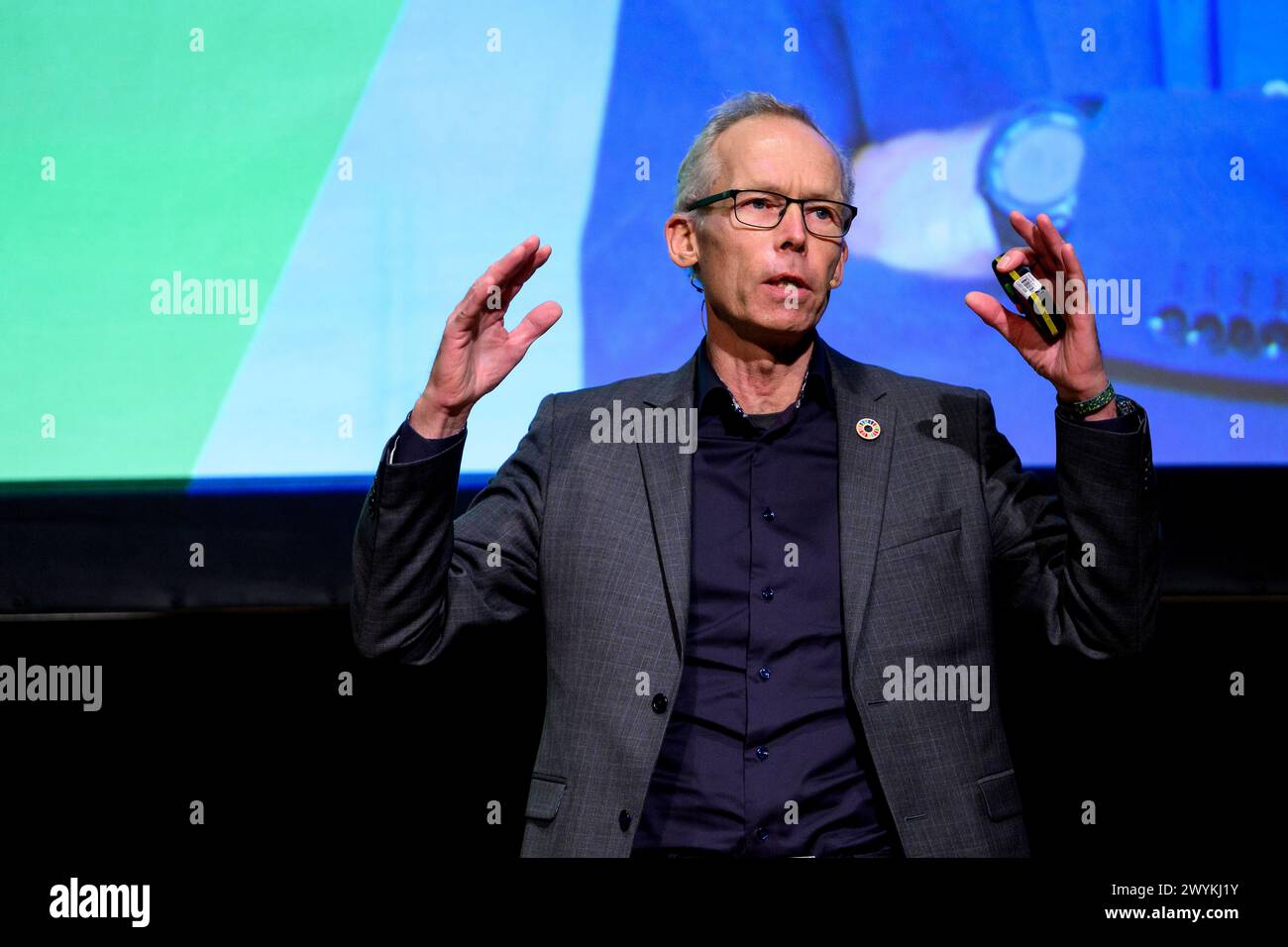 Die 44. TB MacAulay Lecture, James Hutton, McEwan Hall, Edinburgh, Foto: Johan Rockström ist Direktor des Potsdam Institute for Climate Impact R Stockfoto