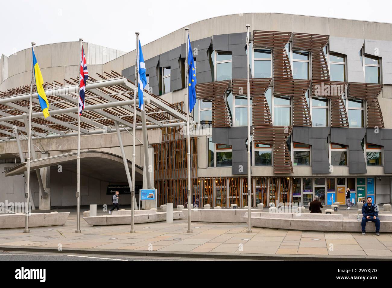 Schottisches Parlament Stockfoto
