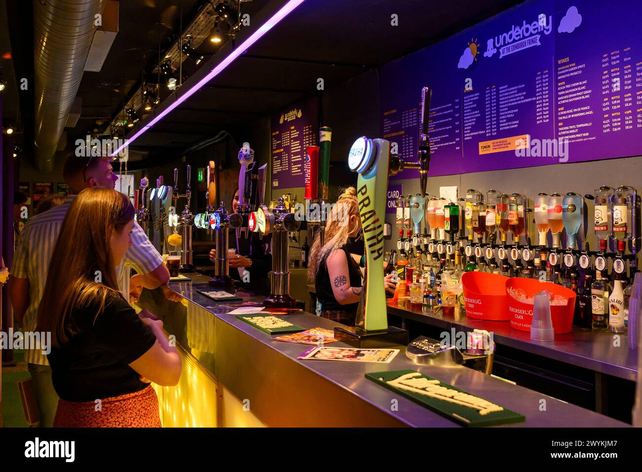 Underbelly Cowgate, Edinburgh Fringe Festival Stockfoto