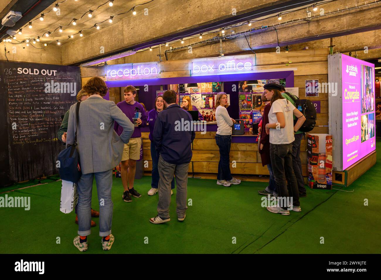 Underbelly Cowgate, Edinburgh Fringe Festival Stockfoto