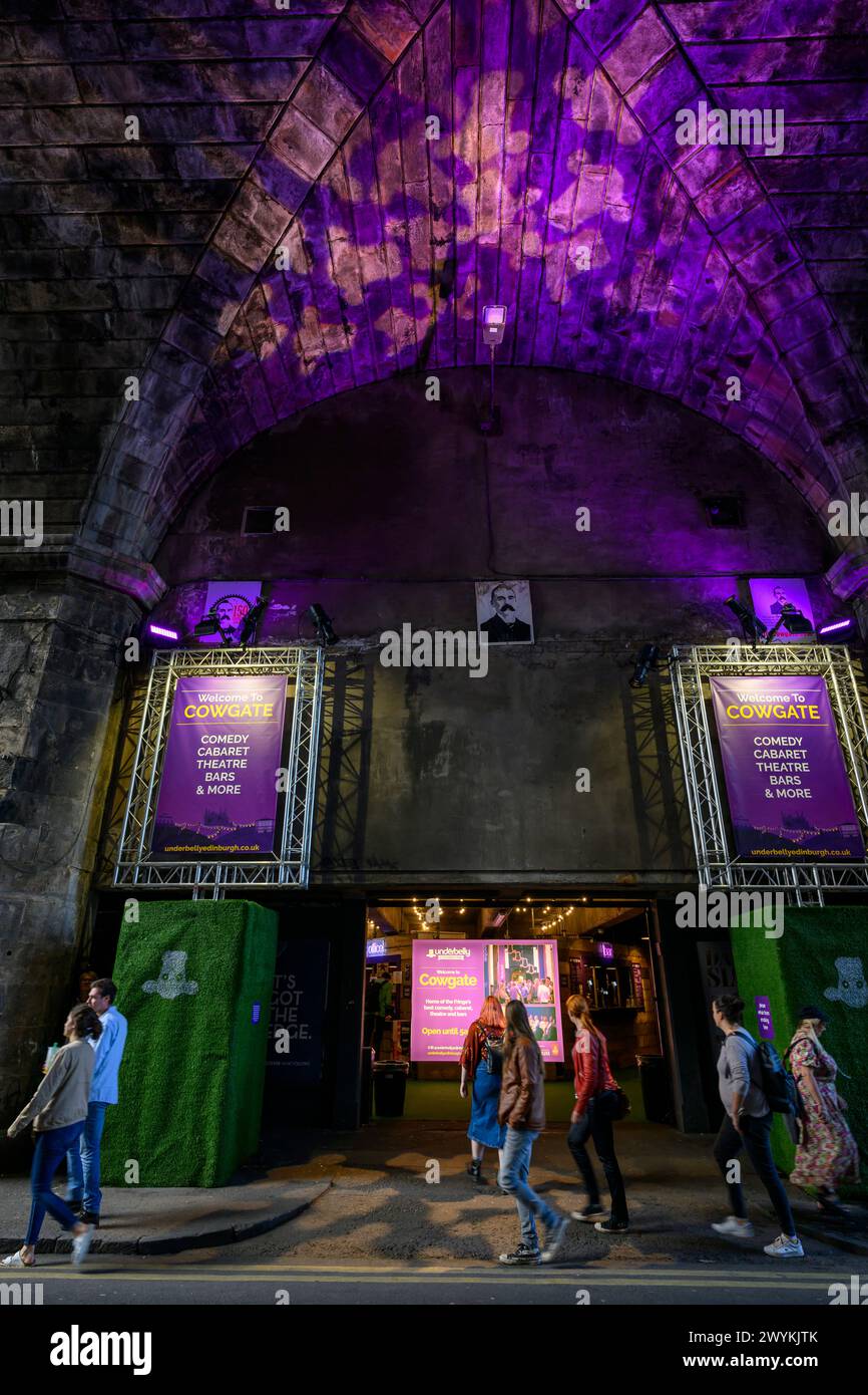 Underbelly Cowgate, Edinburgh Fringe Festival Stockfoto