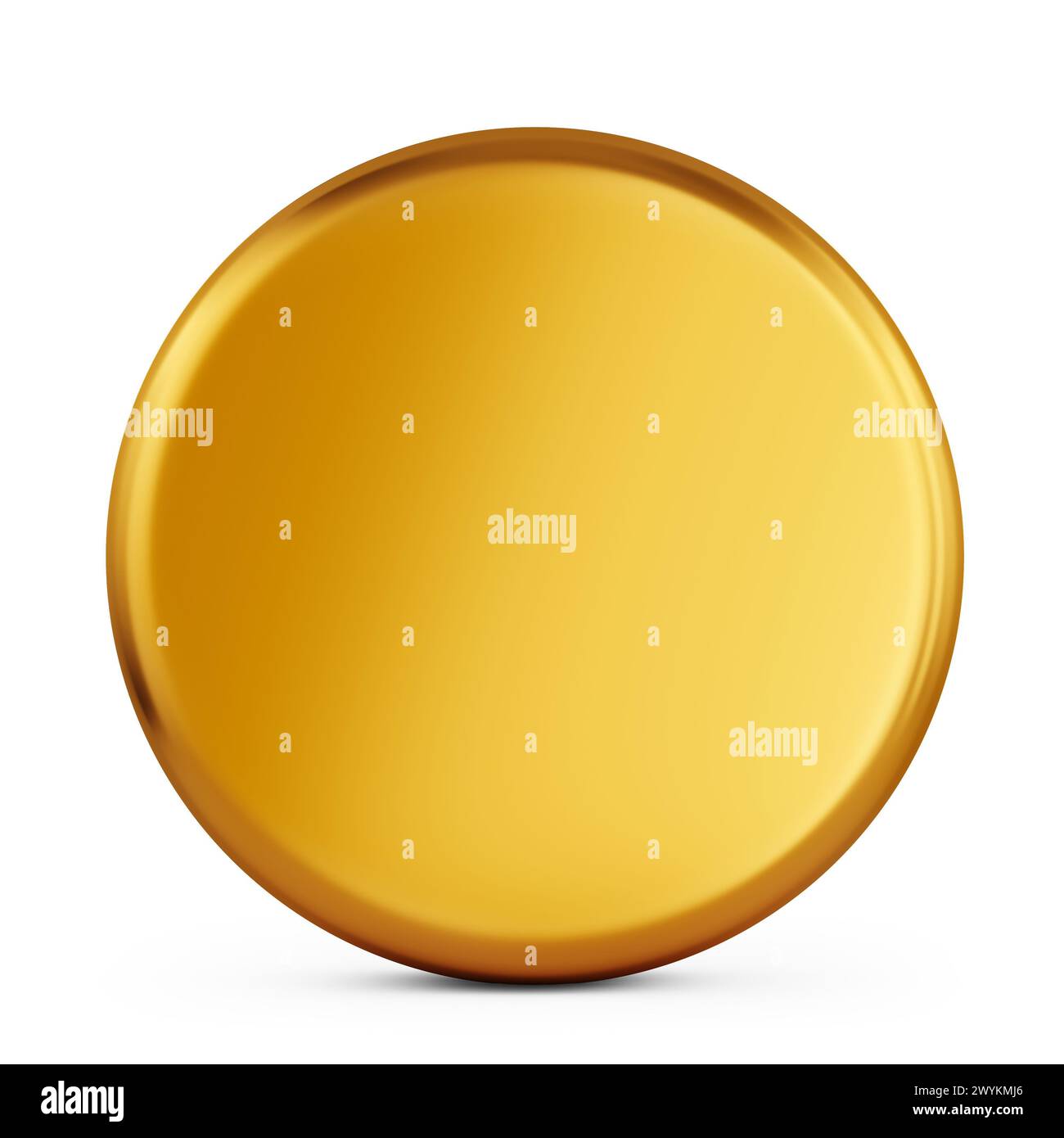 Cheese Wheel Mockup 3D Rendering isolierter Hintergrund Stockfoto