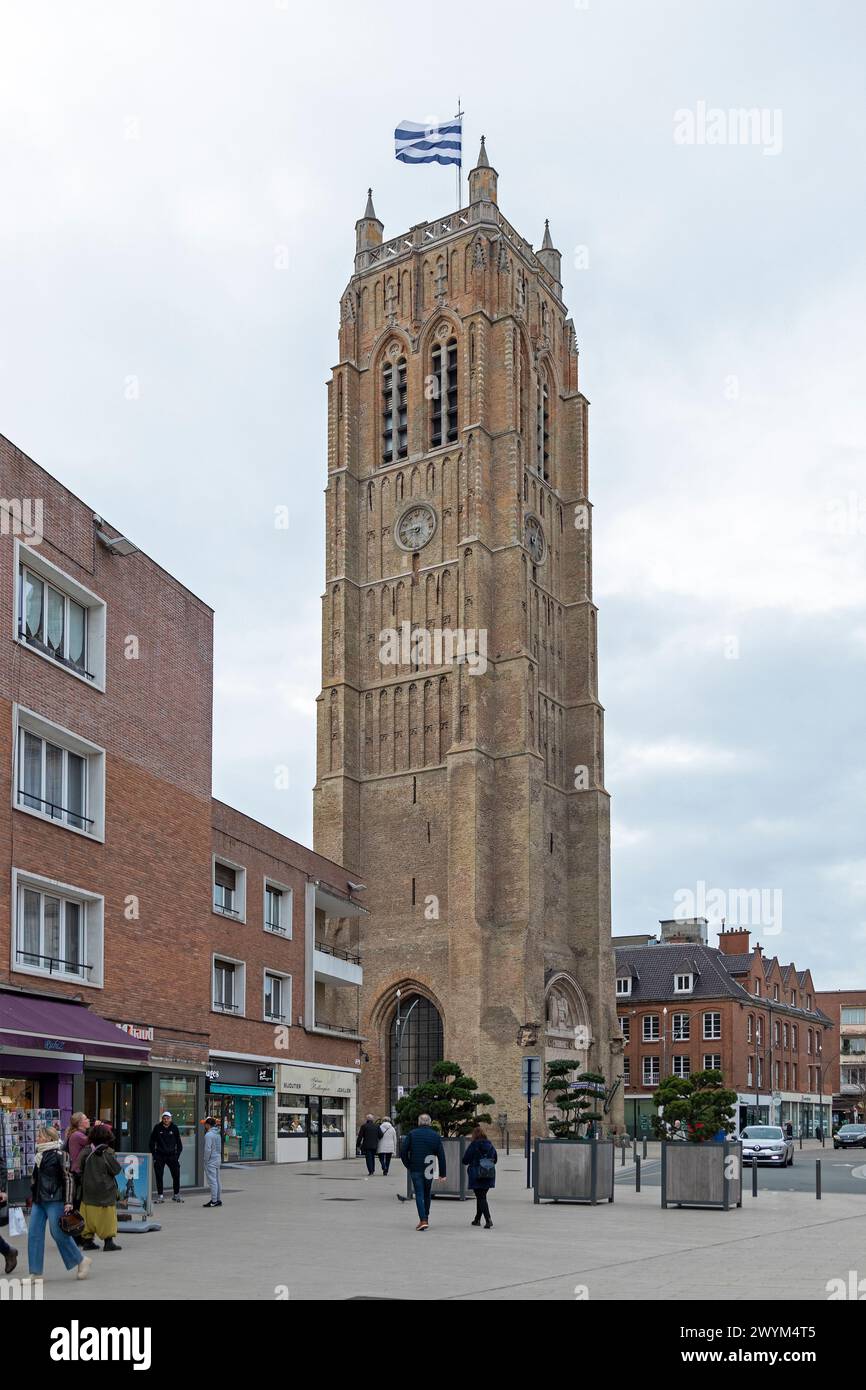 Glockenturm, Dunkerque, Département Nord, Frankreich Stockfoto