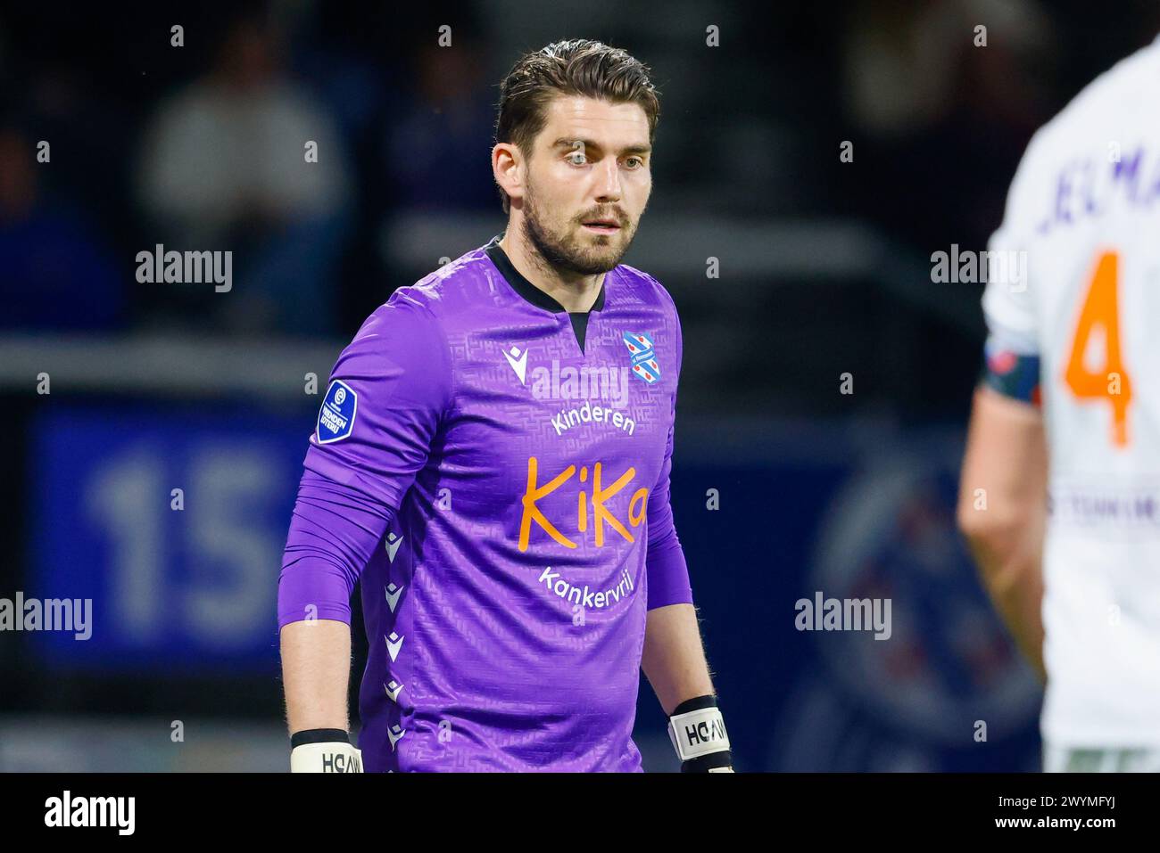 HEERENVEEN, 07.04.2024, Abe Lenstra stadion, niederländischer Fußball Eredivisie, Saison 2023/2024, Spiel zwischen Heerenveen und Utrecht, SC Heerenveen Torhüter Mickey van der Hart Credit: Pro Shots/Alamy Live News Stockfoto