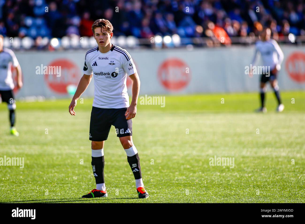 Drammen, Norwegen, 7. April 2024. Rosenborg Sverre Nypan im Eliteserien-Spiel zwischen Strømsgodset und Rosenborg im Marienlyst-Stadion. Quelle: Frode Arnesen/Alamy Live News Stockfoto