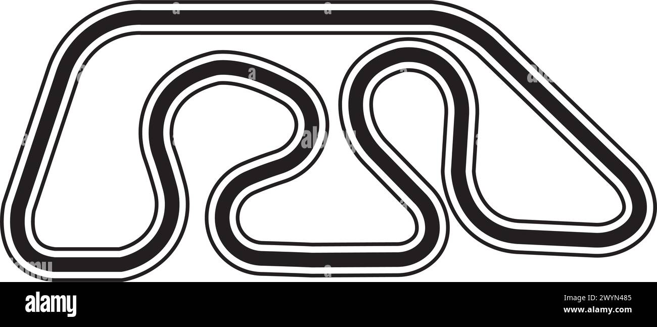 Rennstrecke Symbol Vektordarstellung Symboldesign Stock Vektor