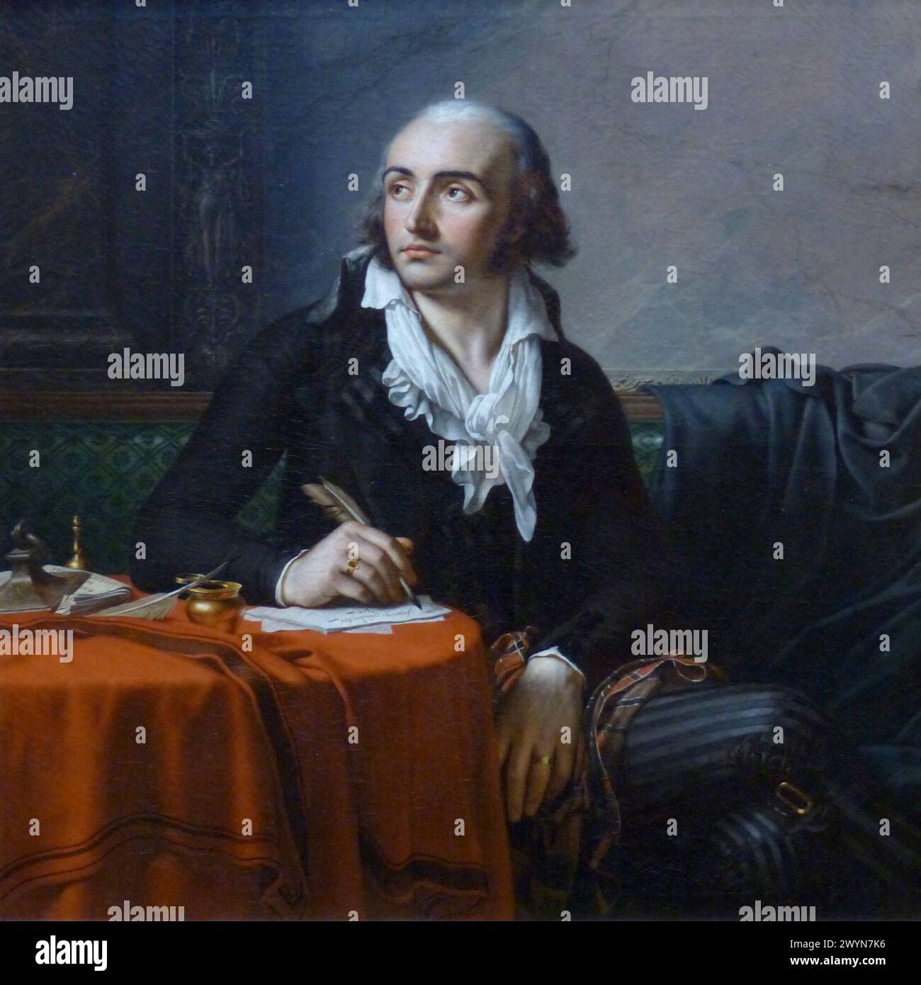 Porträt von Giuseppe Fravega (Pfarrer der Ligurischen Republik in Paris), 1796, Musée des beaux-Arts de Marseille Stockfoto