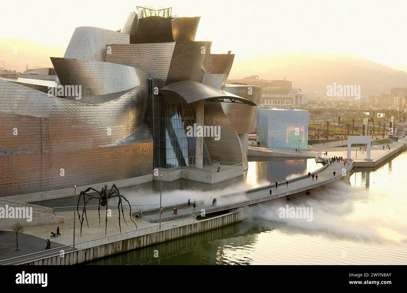 Guggenheim-Museum. Bilbao. Bizkaia. Euskadi. Spanien. Stockfoto