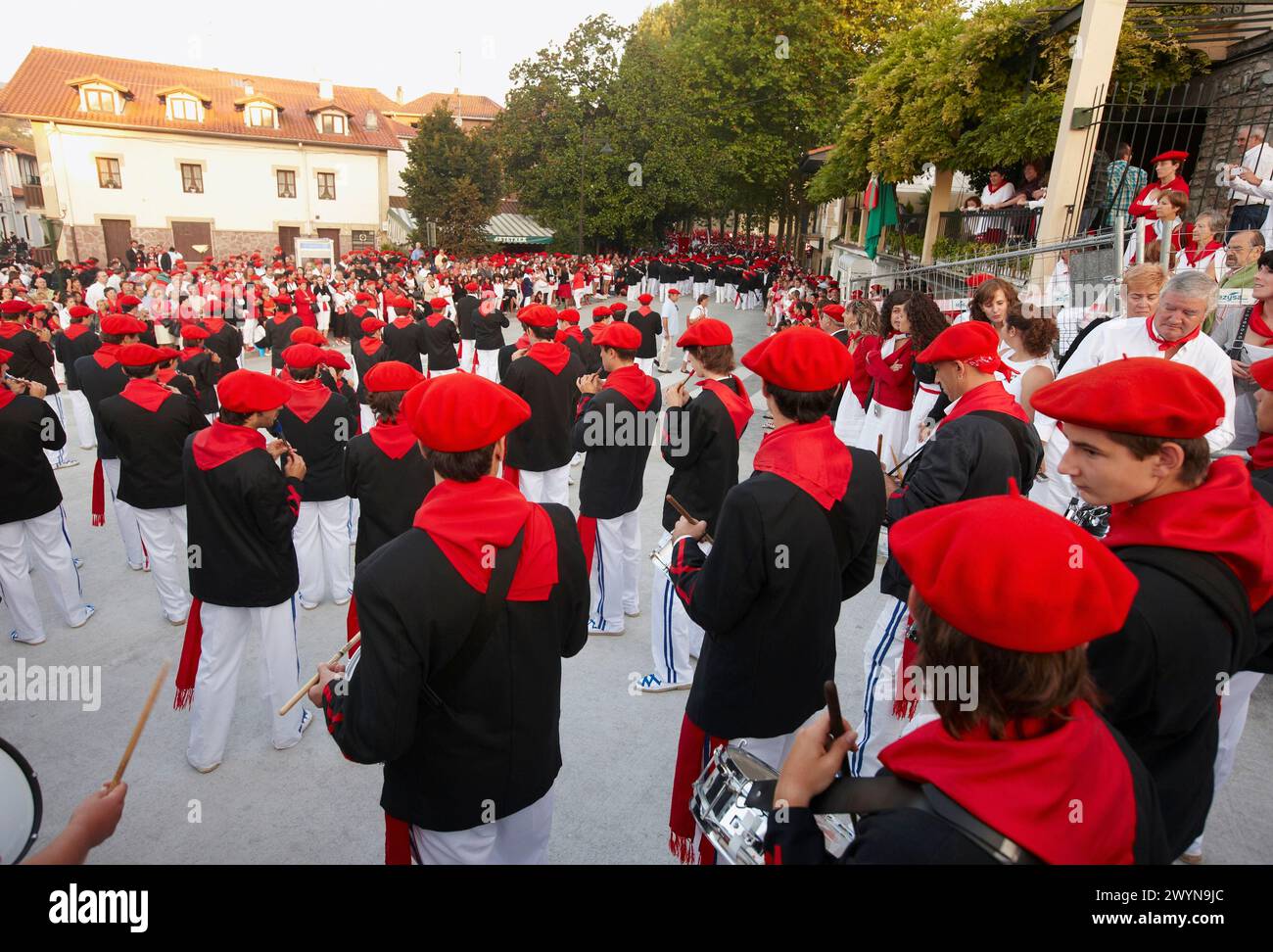 "Alarde" Festival, Hondarribia, Guipuzcoa, Baskenland, Spanien. Stockfoto