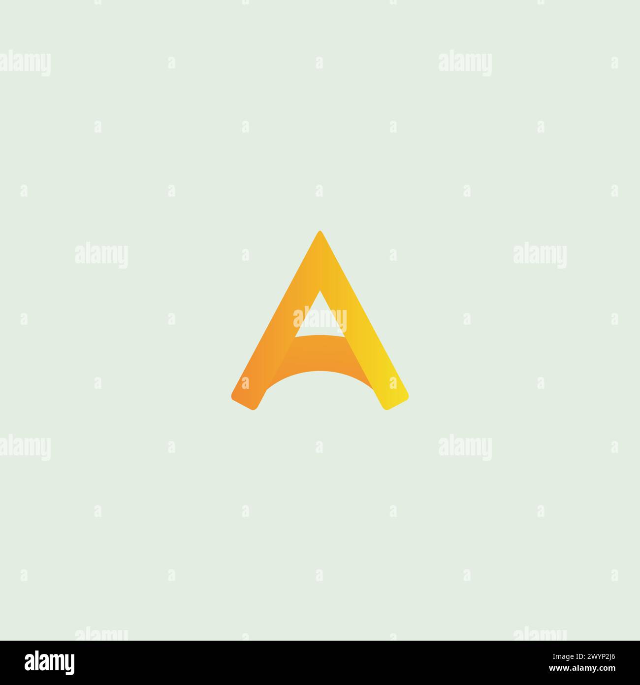 Alphabet Ein Buchstabe Logo Vektorvorlage, Firmenmarke Business Verlauf Farbbuchstabe Ein Pfeil Form Logo Stock Vektor