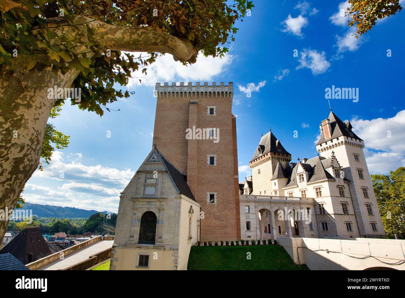 Chateau of Pau, Pau, Pyrenees - Atlantiques, Aquitanien, Frankreich. Stockfoto