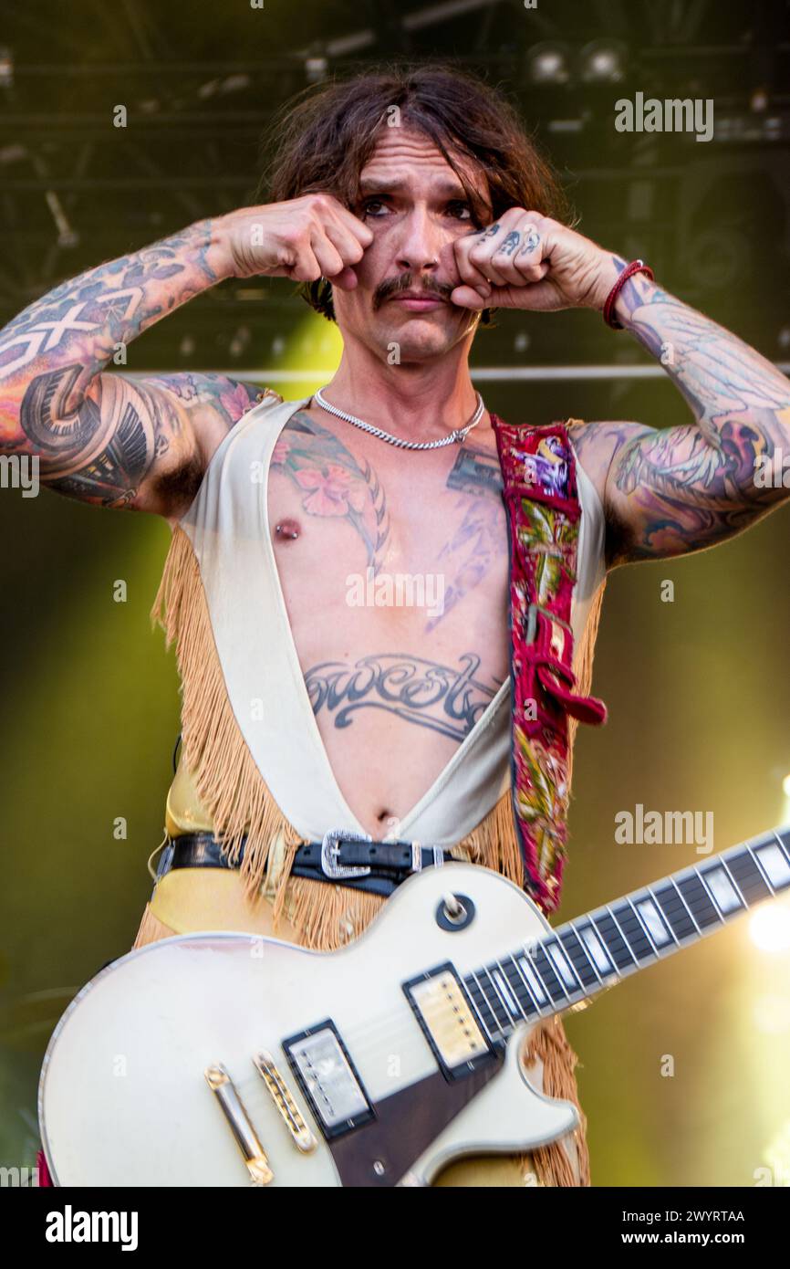 The Darkness beim Cornbury Festival 2022 Stockfoto
