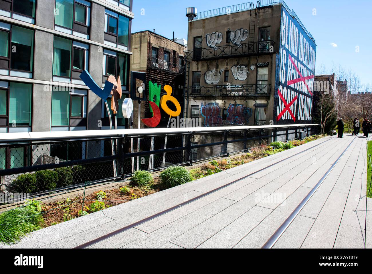 Der Highline City Park New York City, USA. The Highline Citypark, Down Town Manhattan, New York City, USA Highline City Park, Down Townm M New York Vereinigte Staaten von Amerika Copyright: XGuidoxKoppesxPhotox Stockfoto