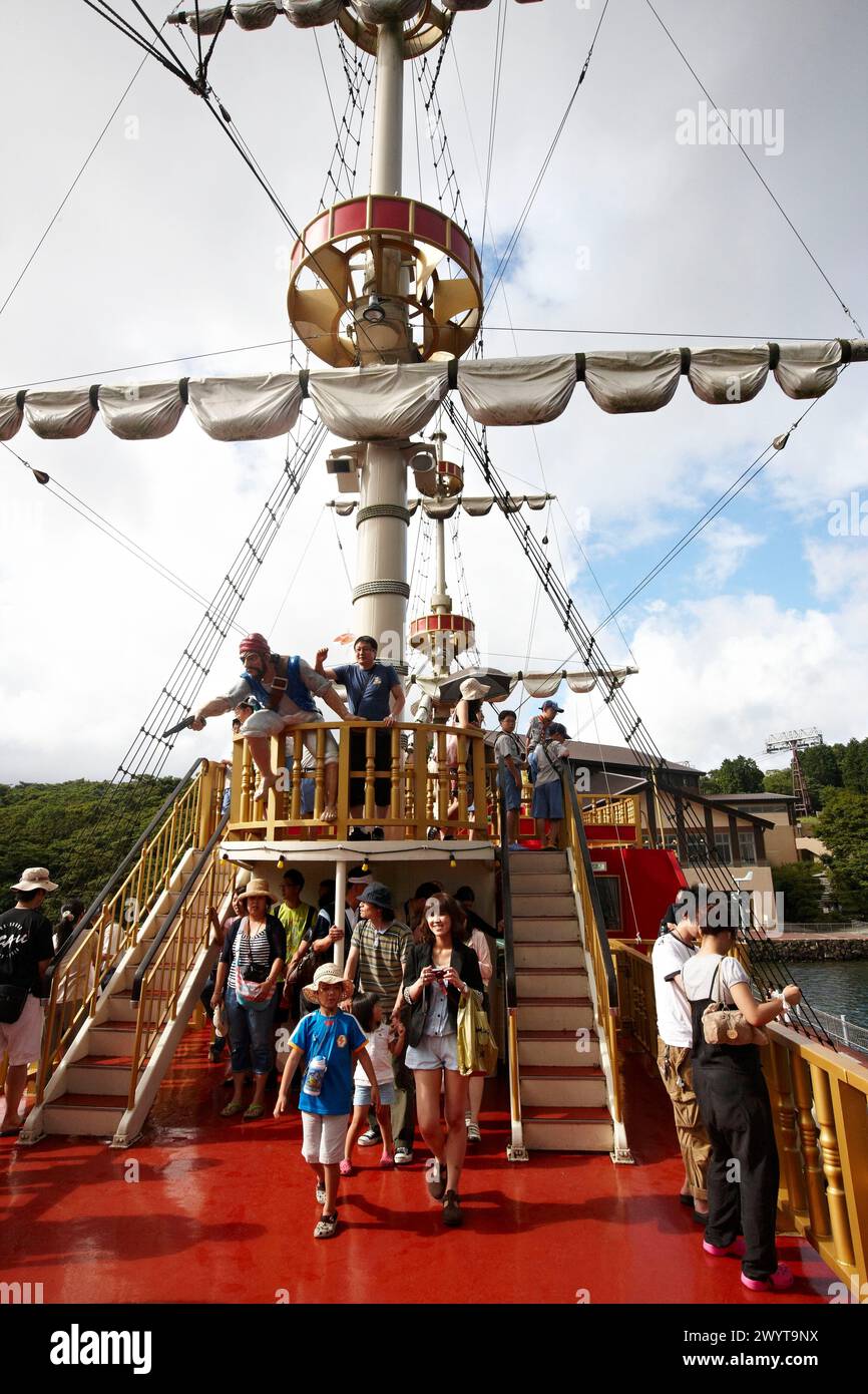 Hakone Sightseeing Cruise, See Ashi, Hakone, Kanagawa, Japan. Stockfoto