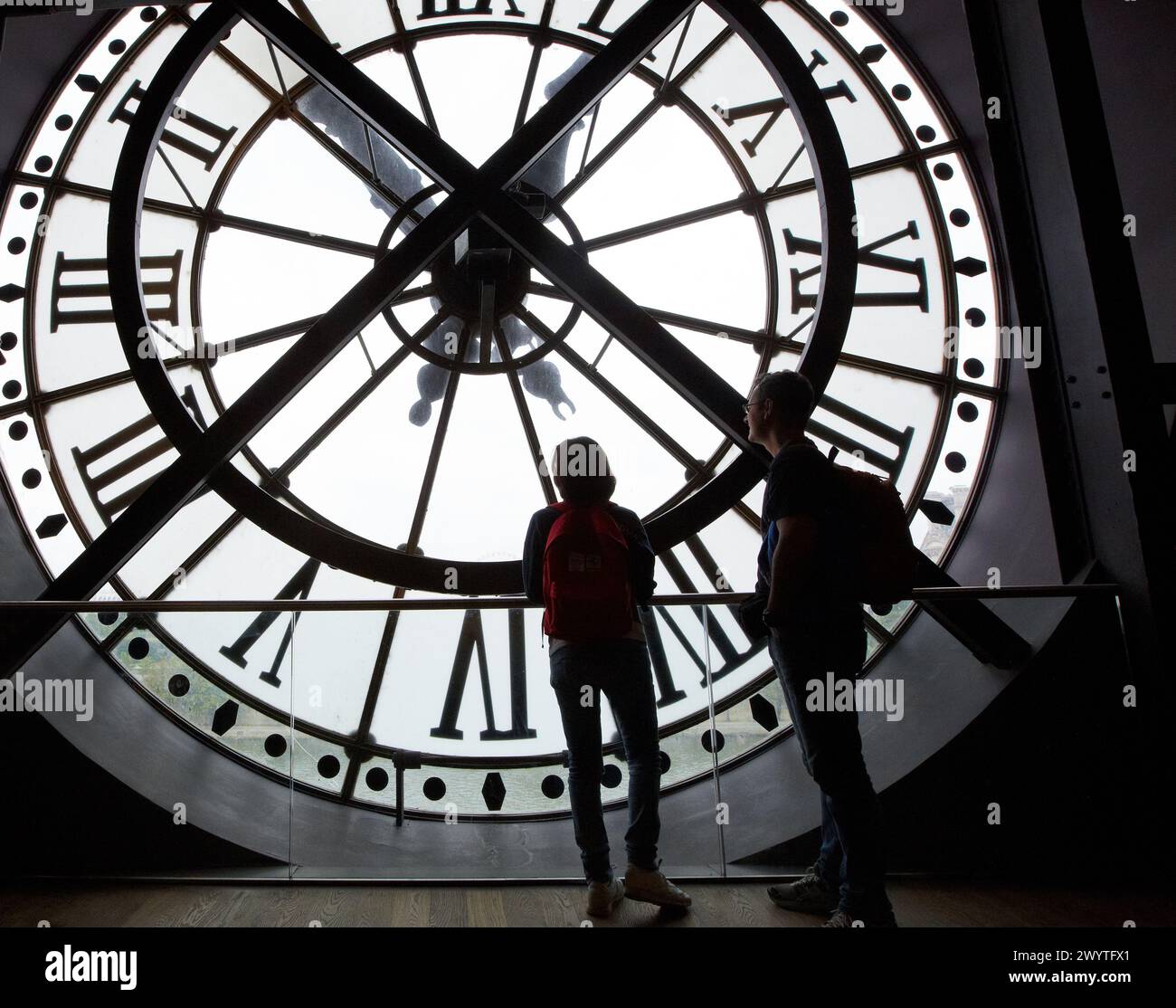 Uhr. Musée d'Orsay. Orsay Museum. Paris. Frankreich. Stockfoto