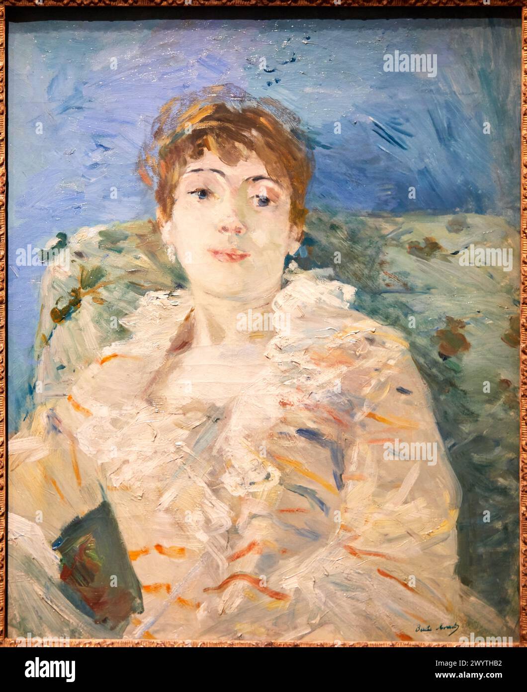 „Jeune Femme au divan“, 1885, Berthe Morisot (1841-1895) Stockfoto