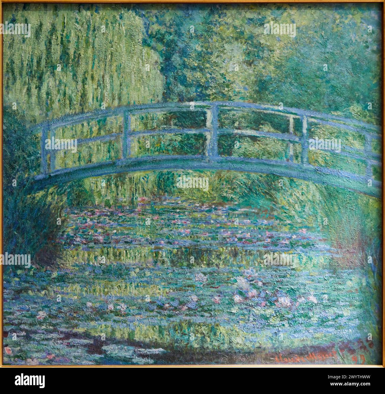 "Le Bassin aux nymphéas, harmonie verte", 1899, Claude Monet (1840-1926), Musée d'Orsay, Paris, Frankreich, Europa Stockfoto