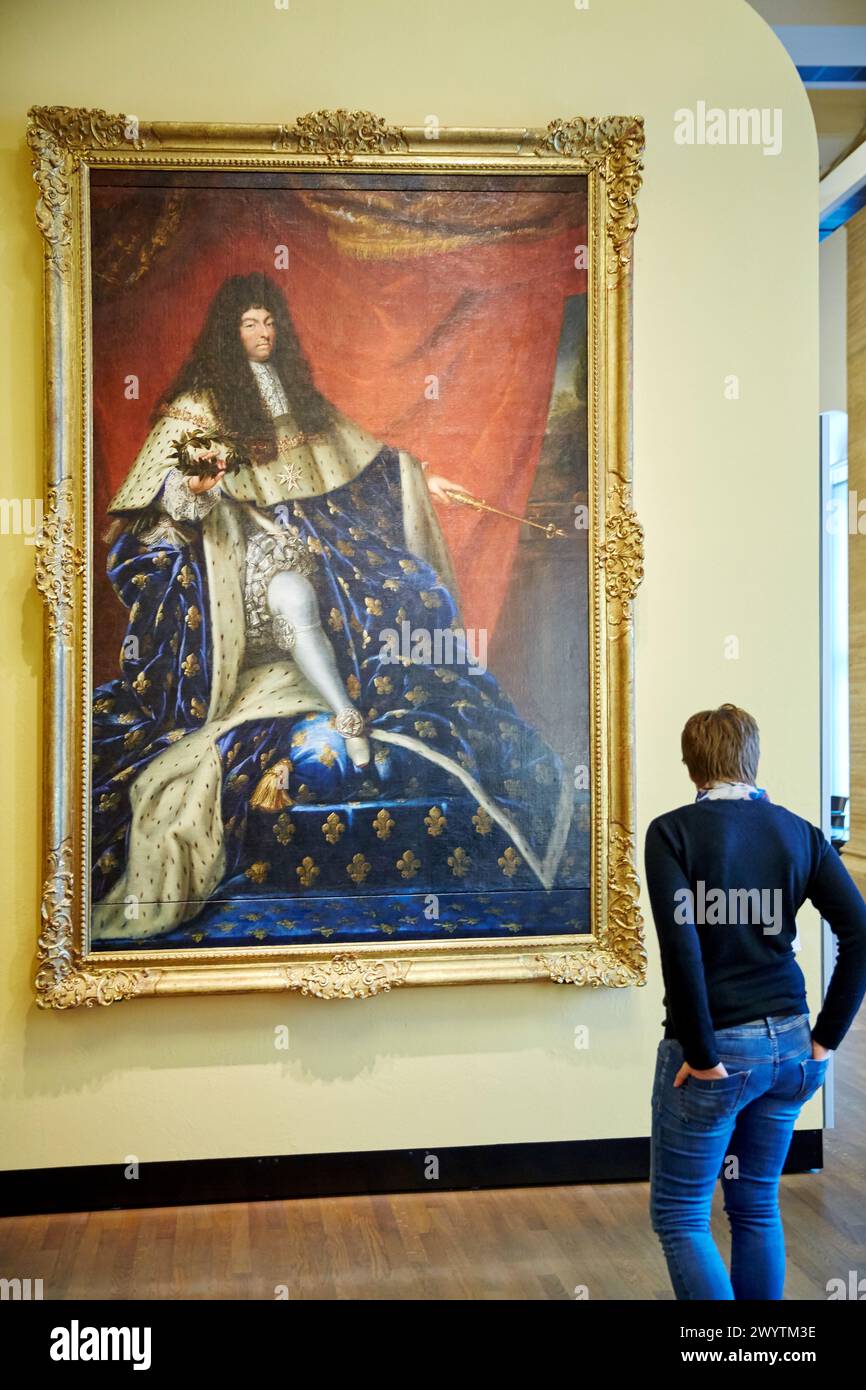 König Ludwig XIV. Von Frankreich, Henri Testlein, 1685, Deutsches Historisches Museum, Berlin, Deutschland. Stockfoto