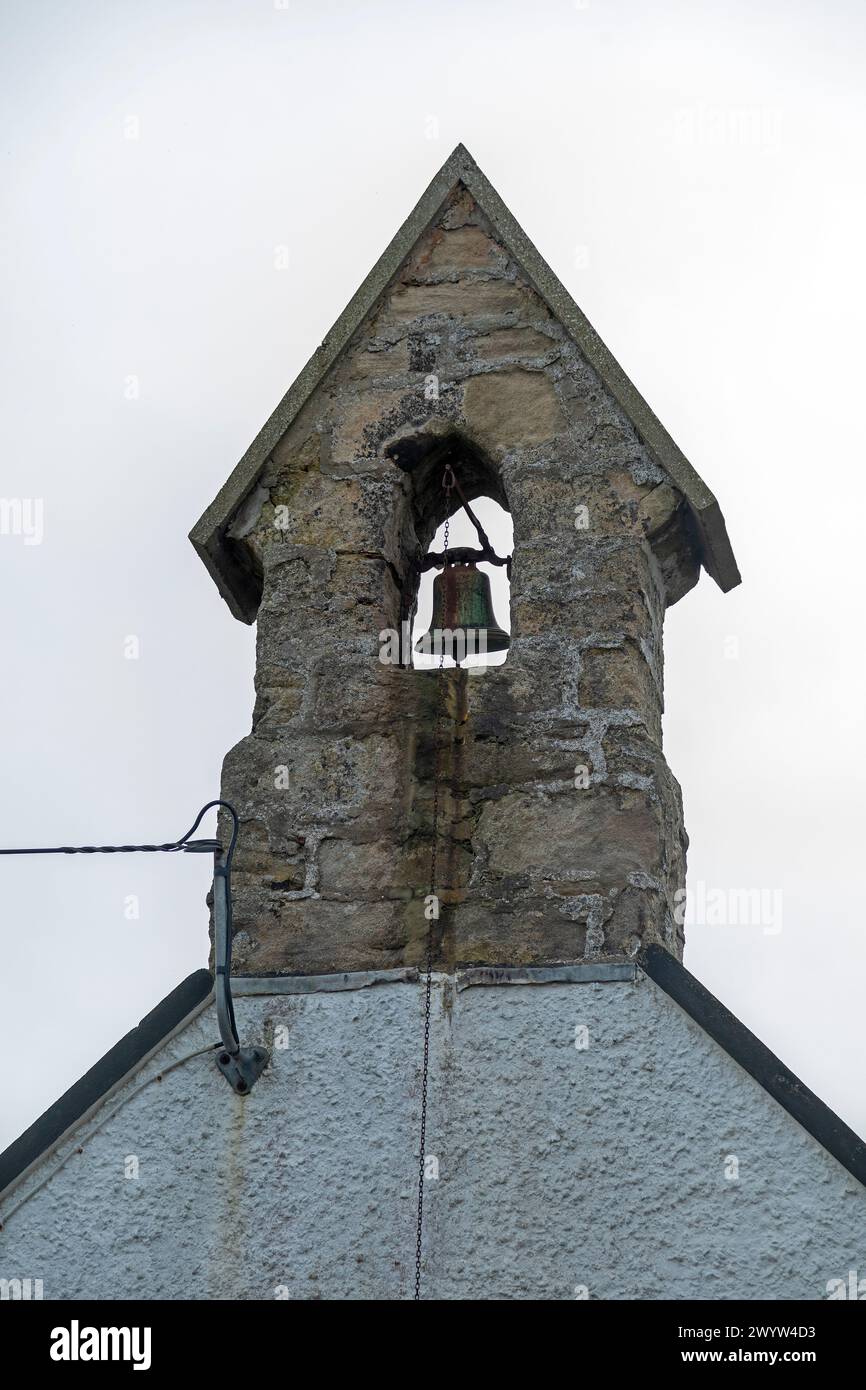 Glockenturm, Malltraeth, Anglesey Island, Wales, Großbritannien Stockfoto