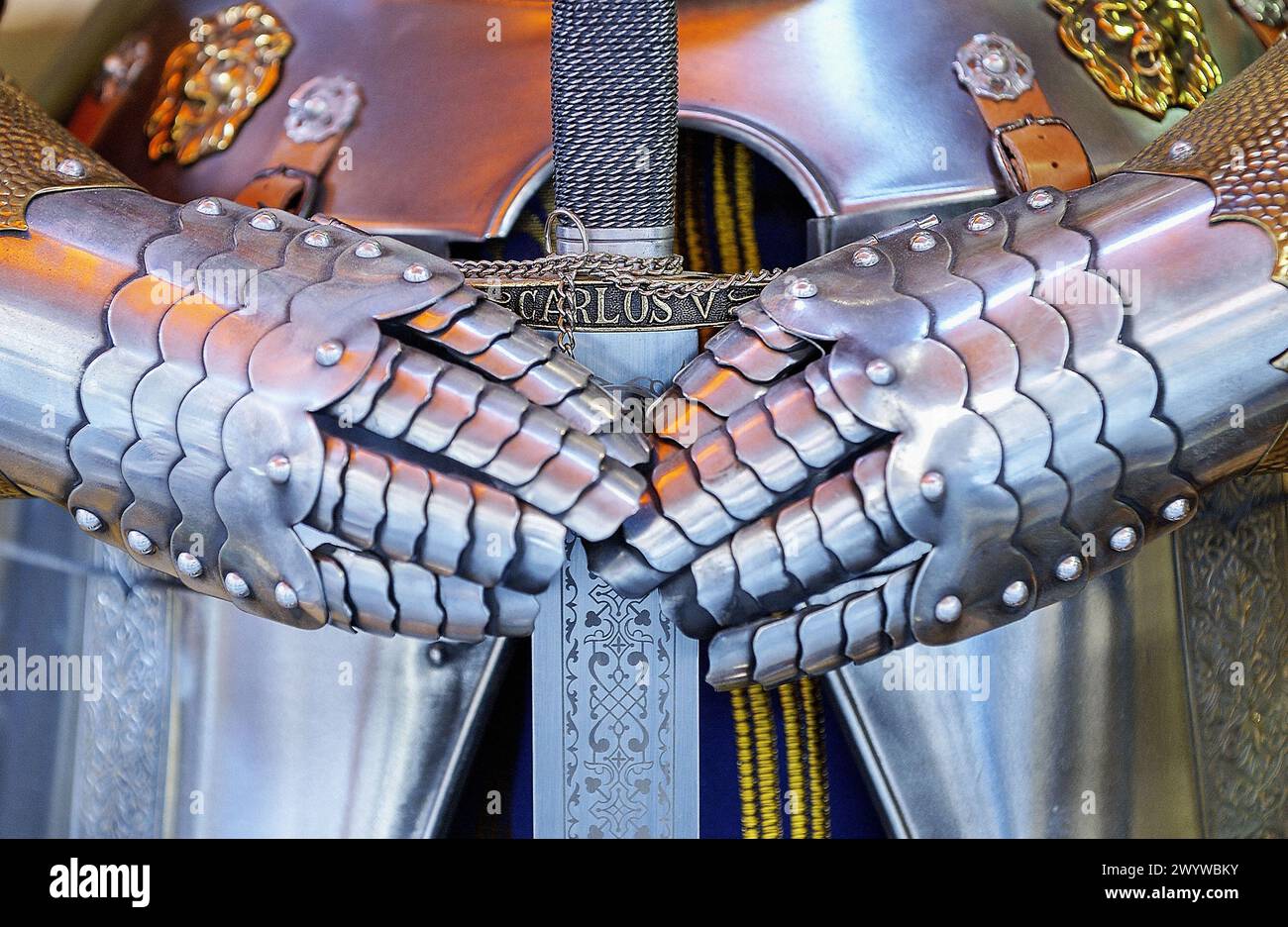 Souvenirs, Kunsthandwerk. Toledo. Spanien. Stockfoto