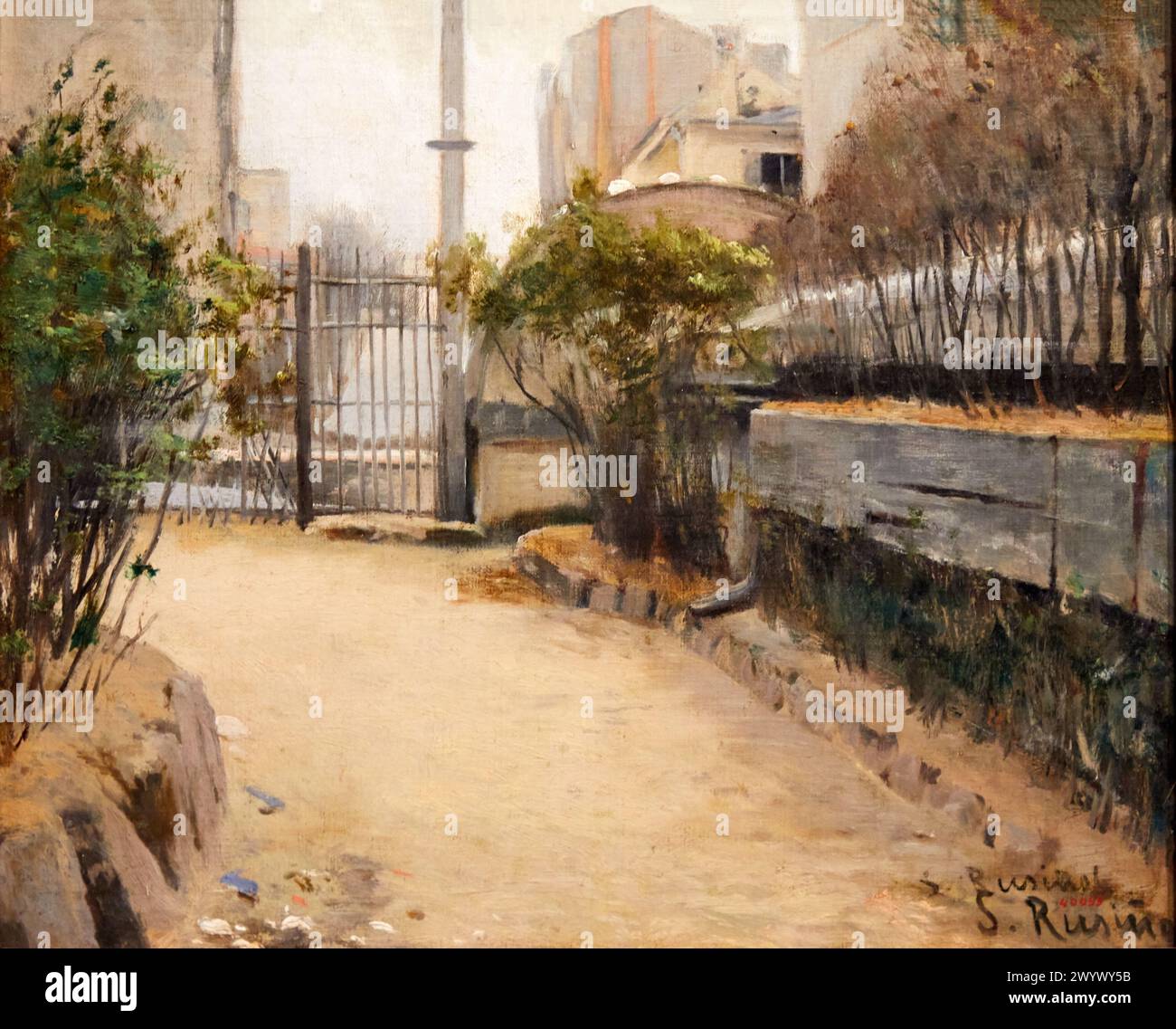'Garten Montmartre', 1890-1891, Santiago Rusiñol, Nationalmuseum für katalanische Kunst, Museu Nacional d Art de Catalunya, MNAC, Barcelona, Spanien, Europa. Stockfoto