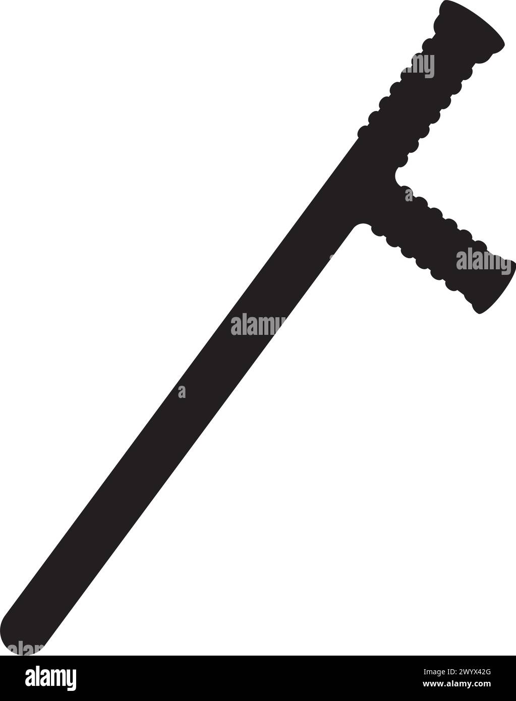 Polizeischläger-Symbol, Vektorsymbol-Design Stock Vektor