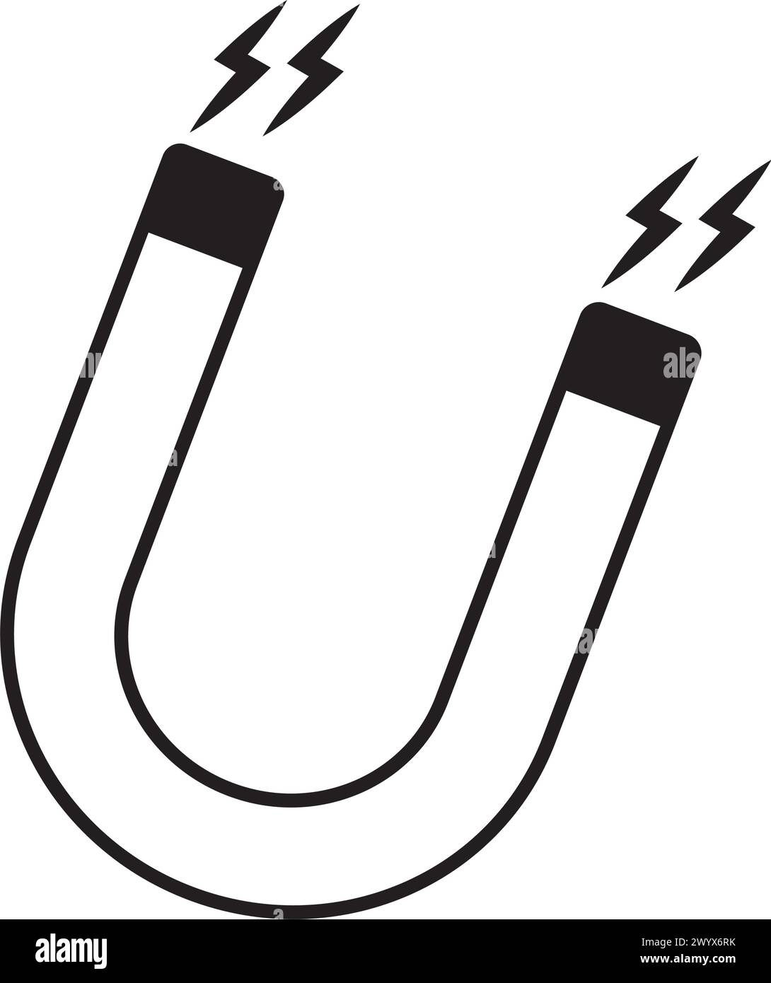 Magnet-Symbol-Vektor-Illustration Design Stock Vektor