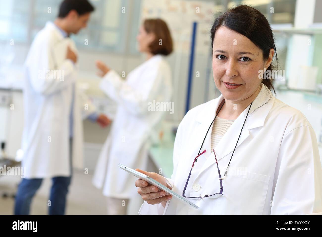 Forscher-Labor, Forschung über Baustoffe, Tecnalia Forschung und Innovation, Zamudio, Bizkaia, Baskenland, Spanien. Stockfoto