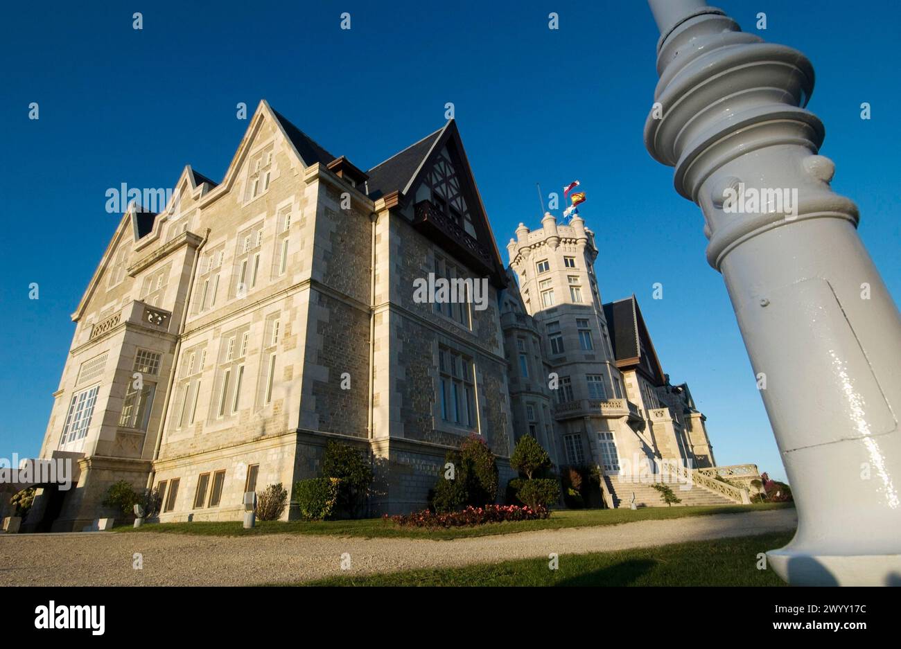 Universidad Internacional Menéndez Pelayo. Palacio de la Magdalena. Santander. Kantabrien. Spanien. Stockfoto