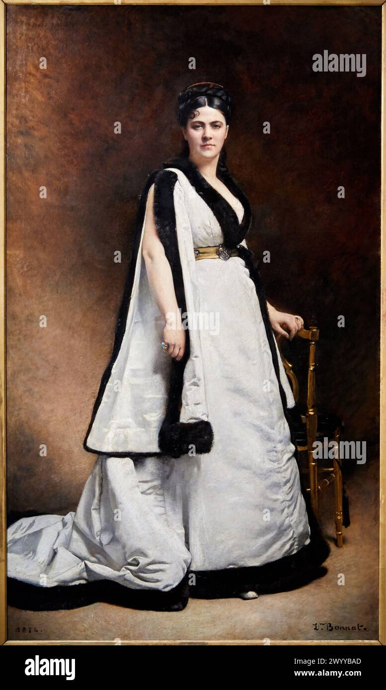 "Madame Pasca", 1874, Léon Bonnat, Musée d'Orsay, Paris, Frankreich, Europa. Stockfoto