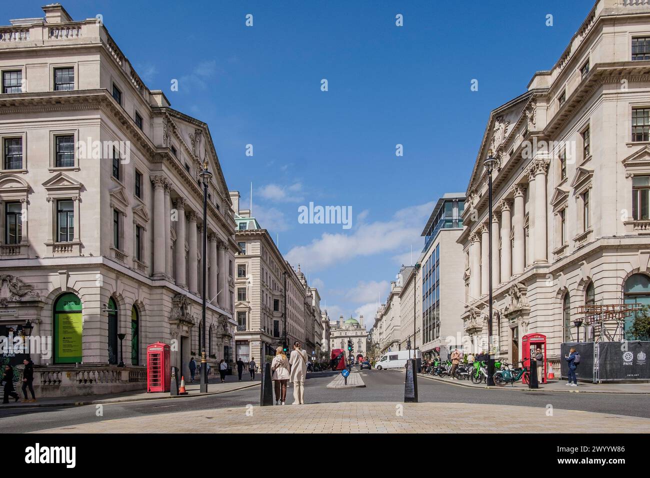 Waterloo Place und Regent Street, St James's, London SW1. Stockfoto