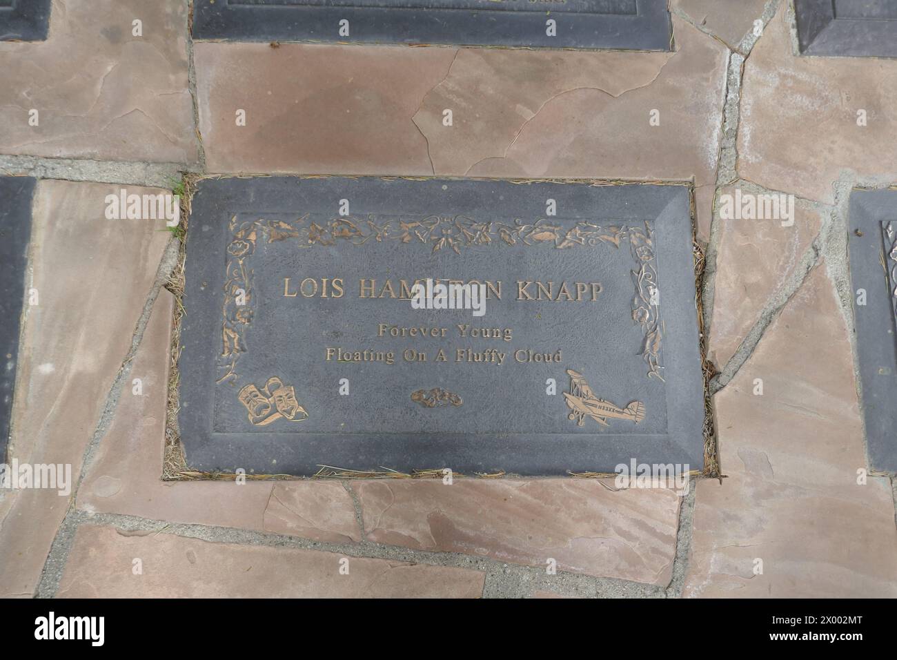 North Hollywood, Kalifornien, USA 5. April 2024 Schauspielerin Lois Hamilton Grave im Portal of Fold Wings im Pierce Brothers Valhalla Memorial Park am 5. April 2024 in North Hollywood, Kalifornien, USA. Foto: Barry King/Alamy Stock Photo Stockfoto