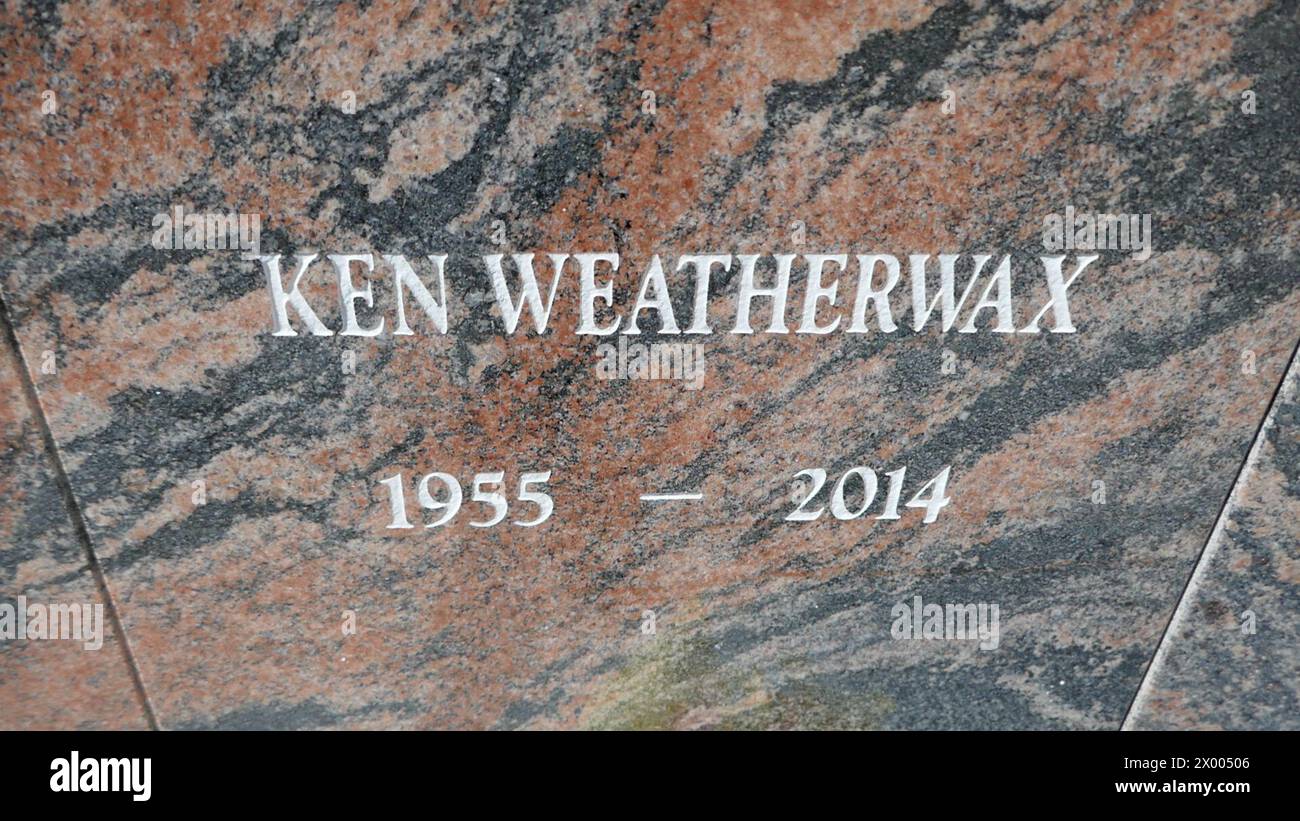 North Hollywood, Kalifornien, USA 5. April 2024 Schauspieler Ken Weatherwax Grave im Pierce Brothers Valhalla Memorial Park am 5. April 2024 in North Hollywood, Kalifornien, USA. Foto: Barry King/Alamy Stock Photo Stockfoto