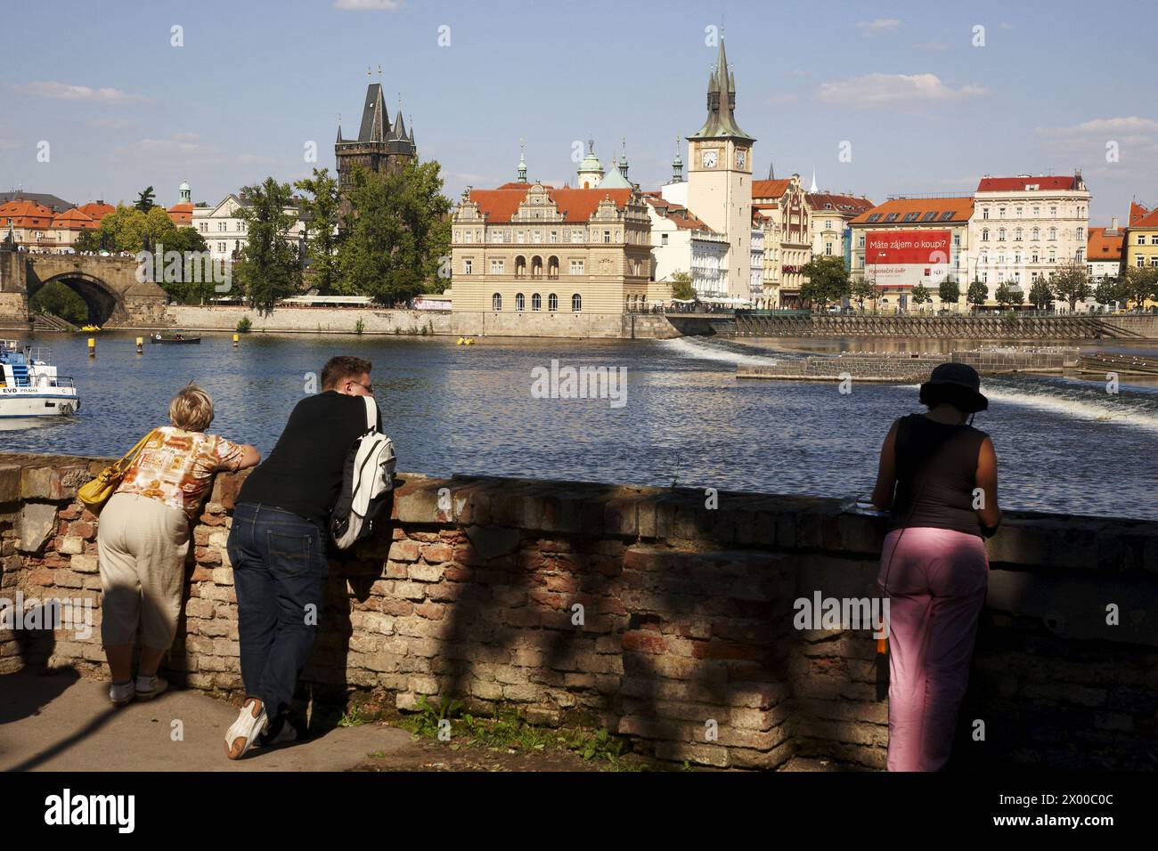 Moldau, Prag, Tschechische Republik. Stockfoto