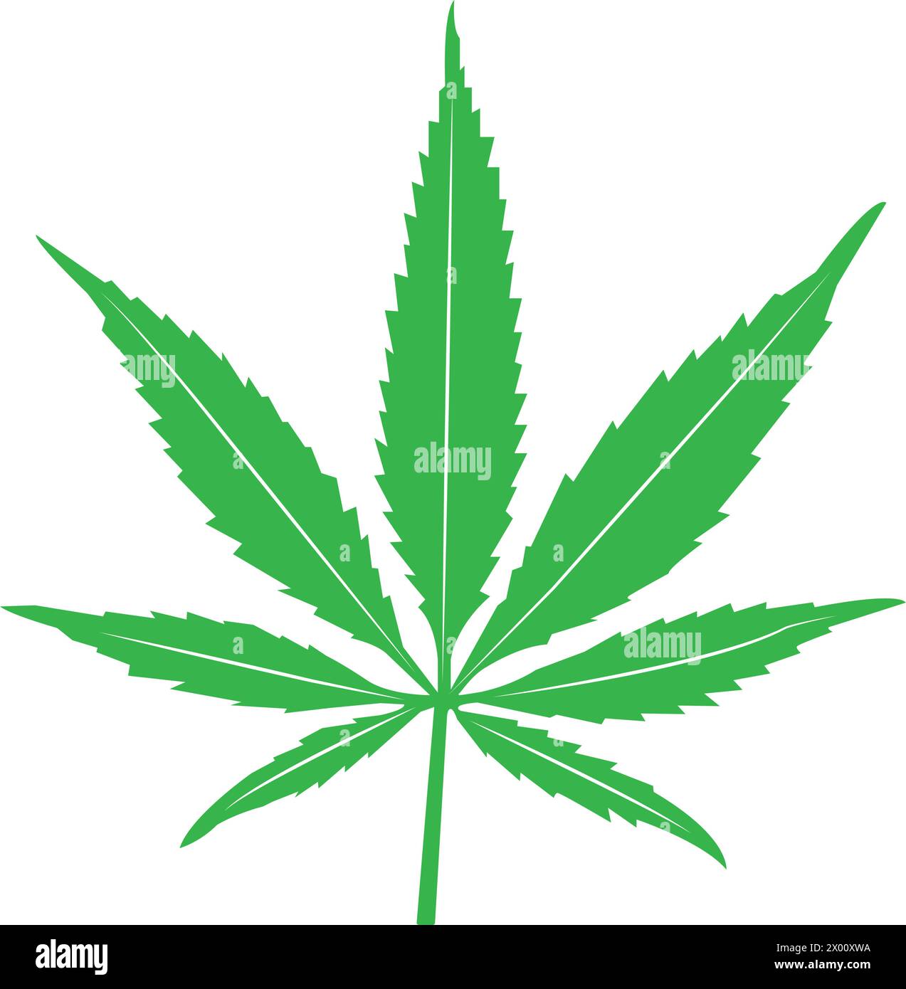 Marihuana Blatt Icon Vektor Illustration einfaches Design Stock Vektor