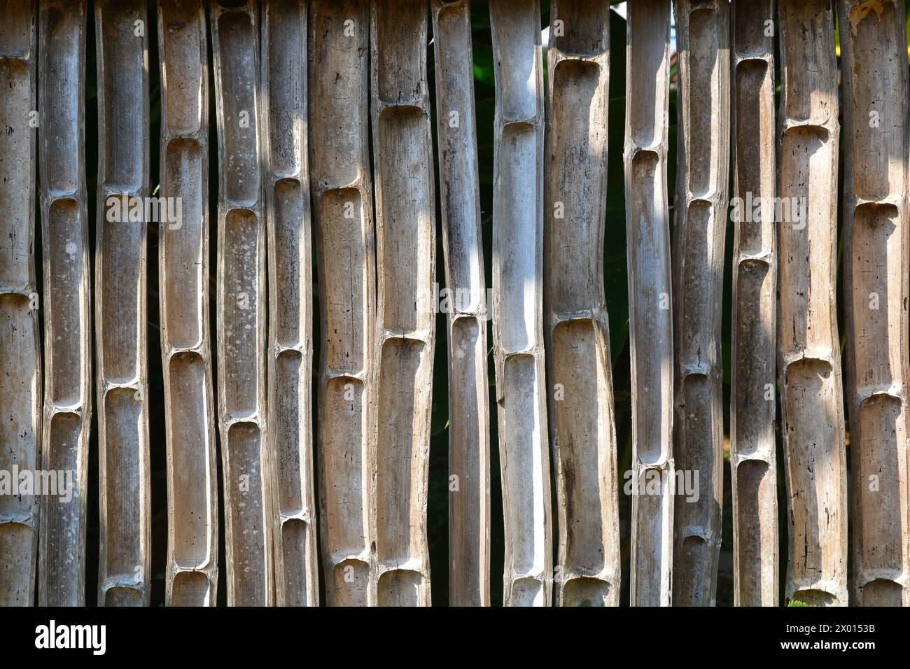Alte braune Bambustextur für Hintergrund Stockfoto