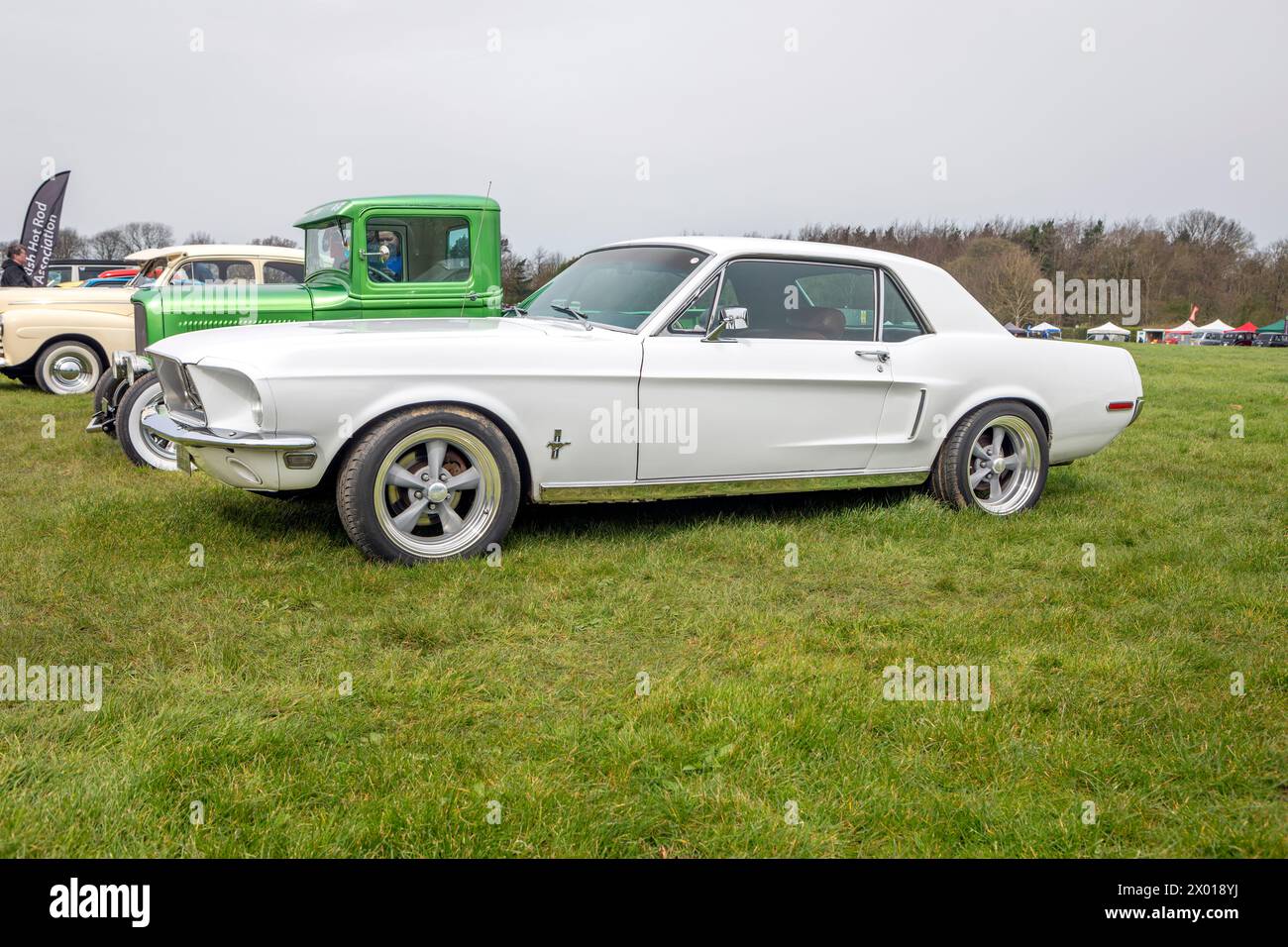 Ein Ford Mustang auf einer Heritage Car Show. Stockfoto