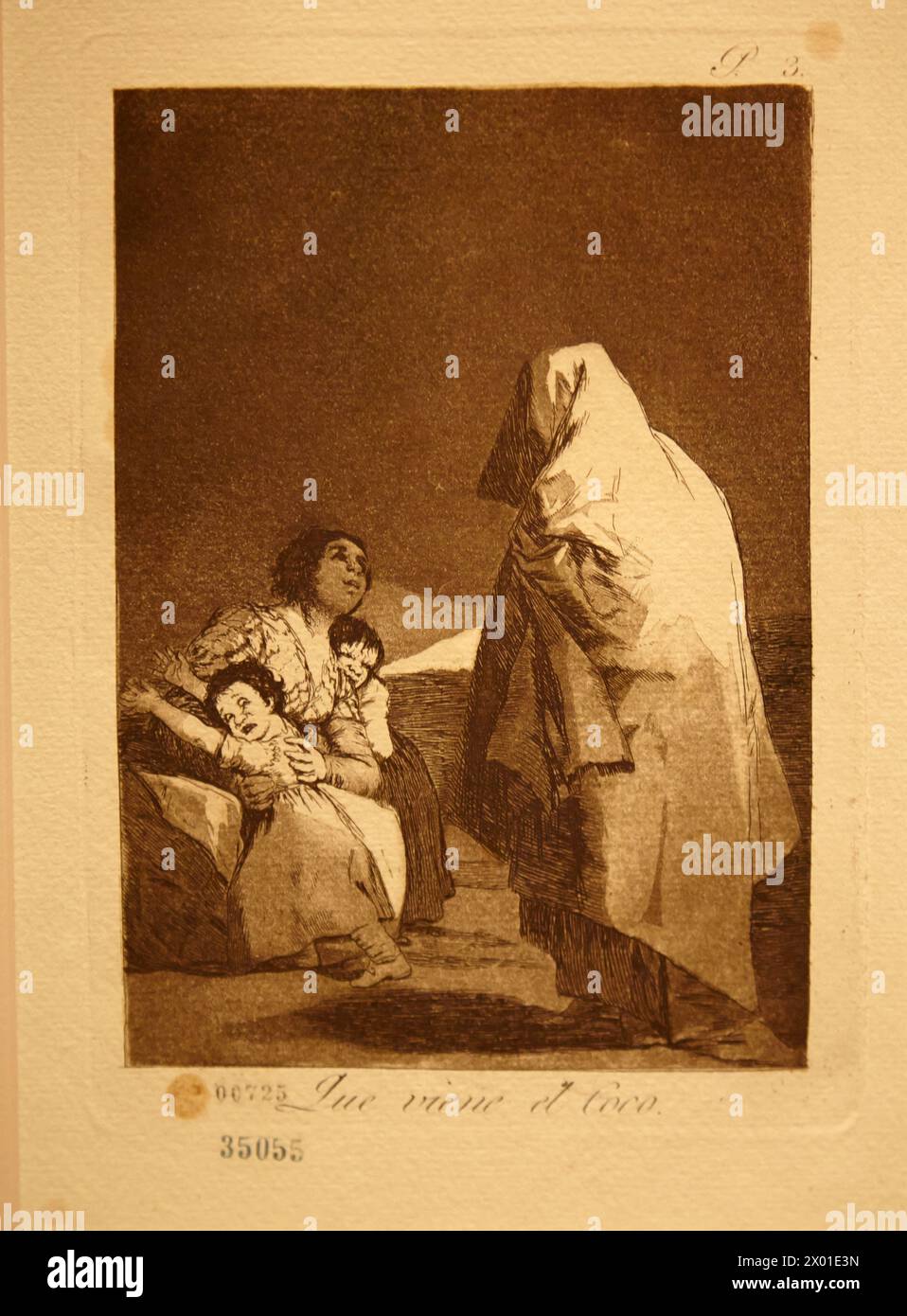 Serie Caprichos. Francisco de Goya. Museo Nacional de Bellas Artes. Nationalmuseum der Schönen Künste. Recoleta. Buenos Aires. Argentinien Stockfoto