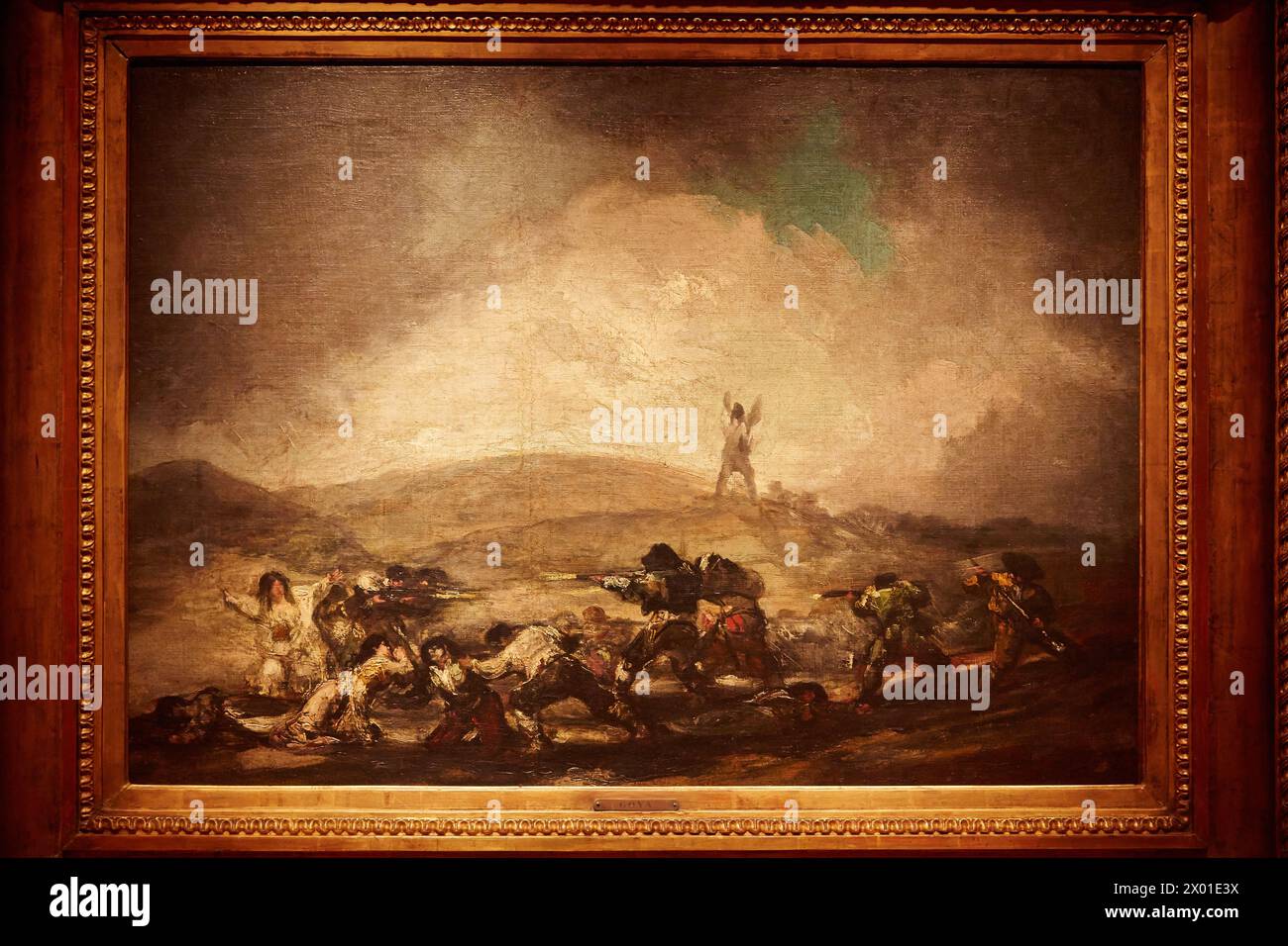 Escena de guerra. Francisco de Goya. Museo Nacional de Bellas Artes. Nationalmuseum der Schönen Künste. Recoleta. Buenos Aires. Argentinien Stockfoto