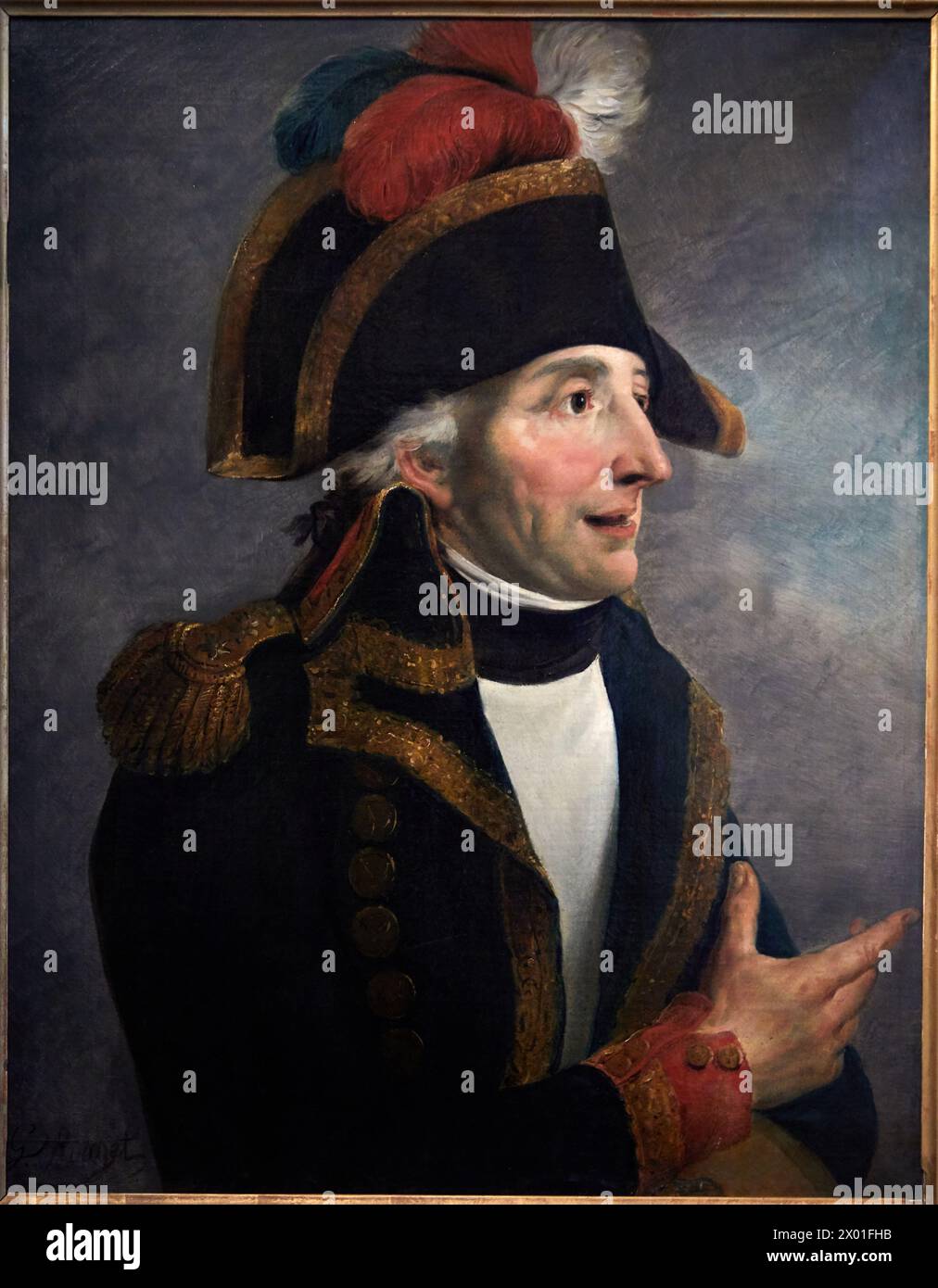 ‚General Jacques Coquille, alias Dugommier (1738-1794)‘, 1835, Georges Rouget, Musée de l’Armée, Hôtel National des Invalides, Paris, Frankreich Stockfoto