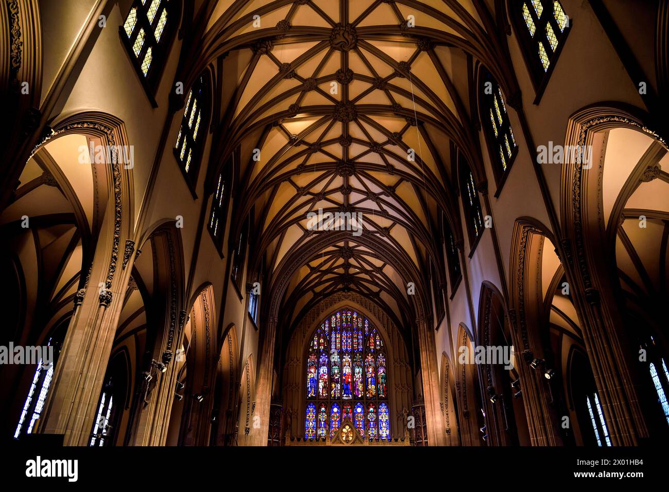Das Innere der Trinity Church in Lower Manhattan - New York City, USA Stockfoto